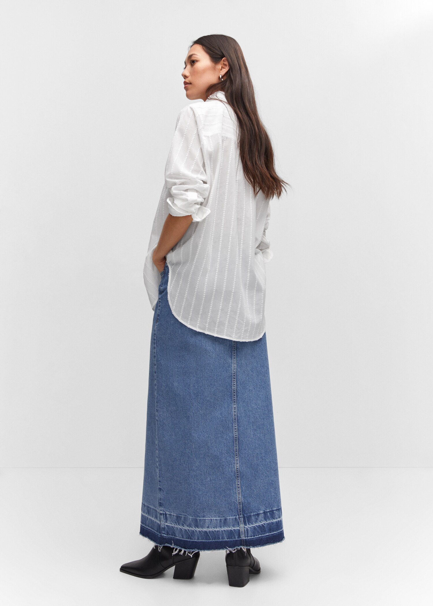 Camisa algodón bordada - Reverso del artículo