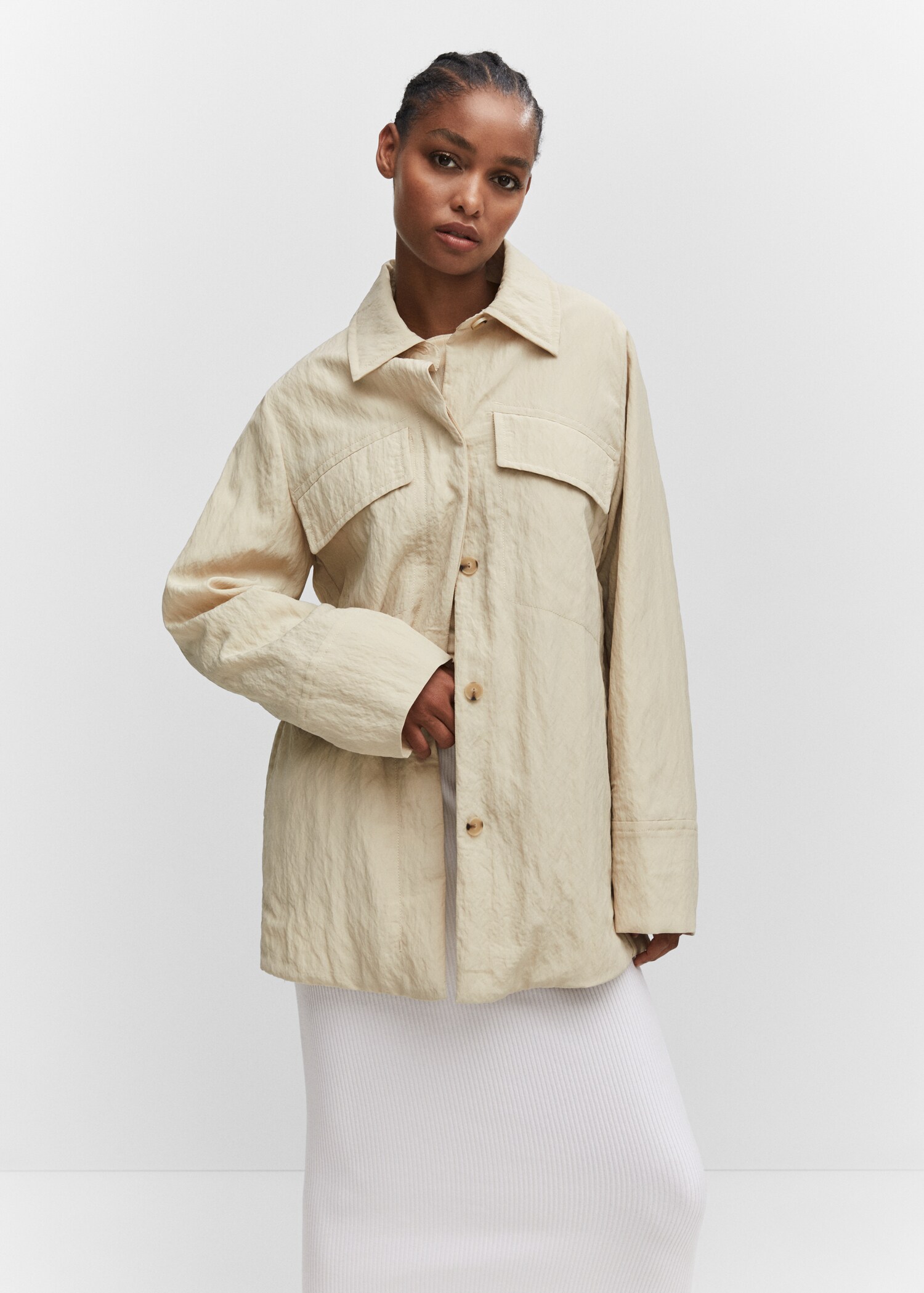 Flowy jacket with pockets - Medium plane