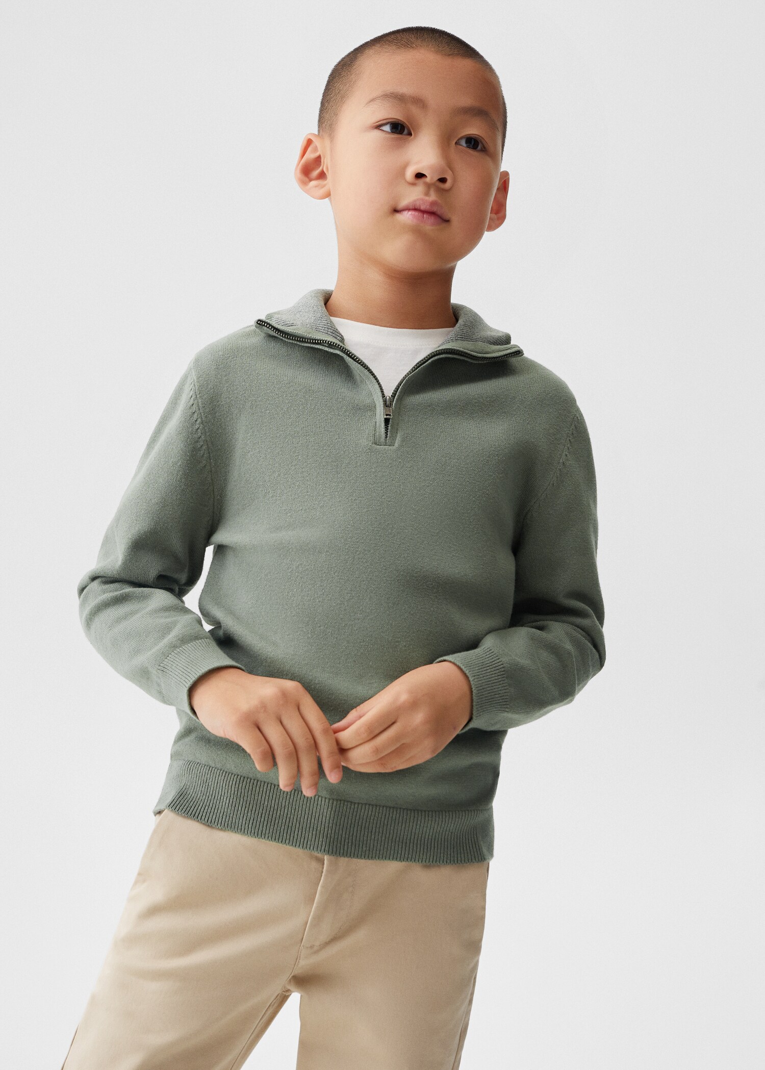 Zip neck jumper - Medium plane