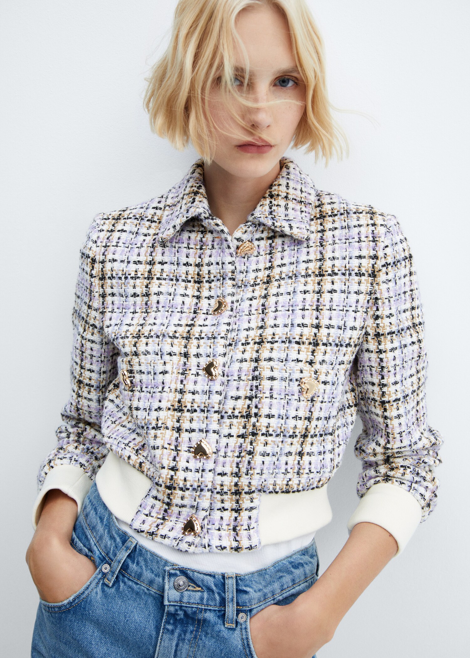 Tweed bomber jacket - Details of the article 2