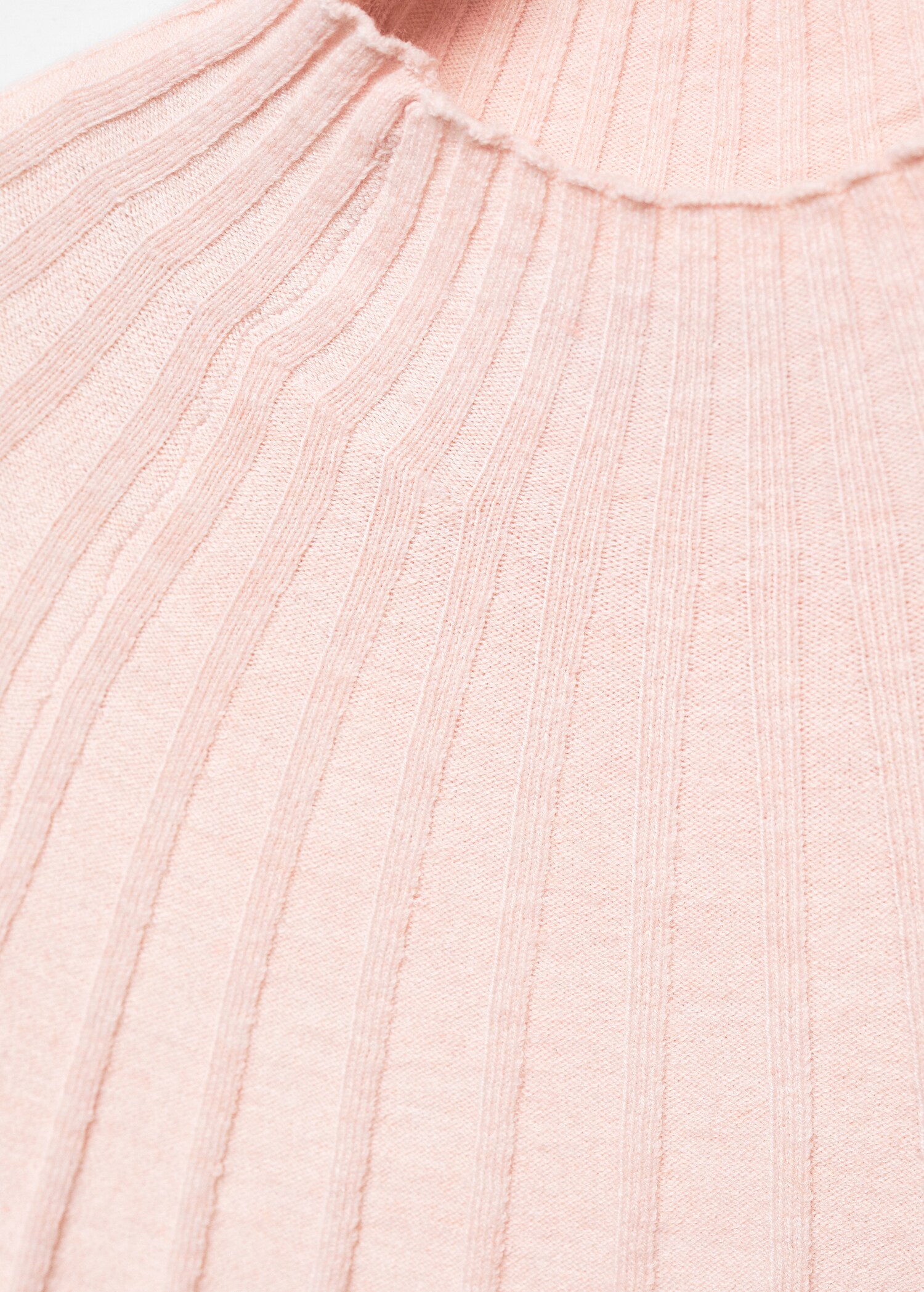 Ribbed sweater with perkins neck - Details of the article 8