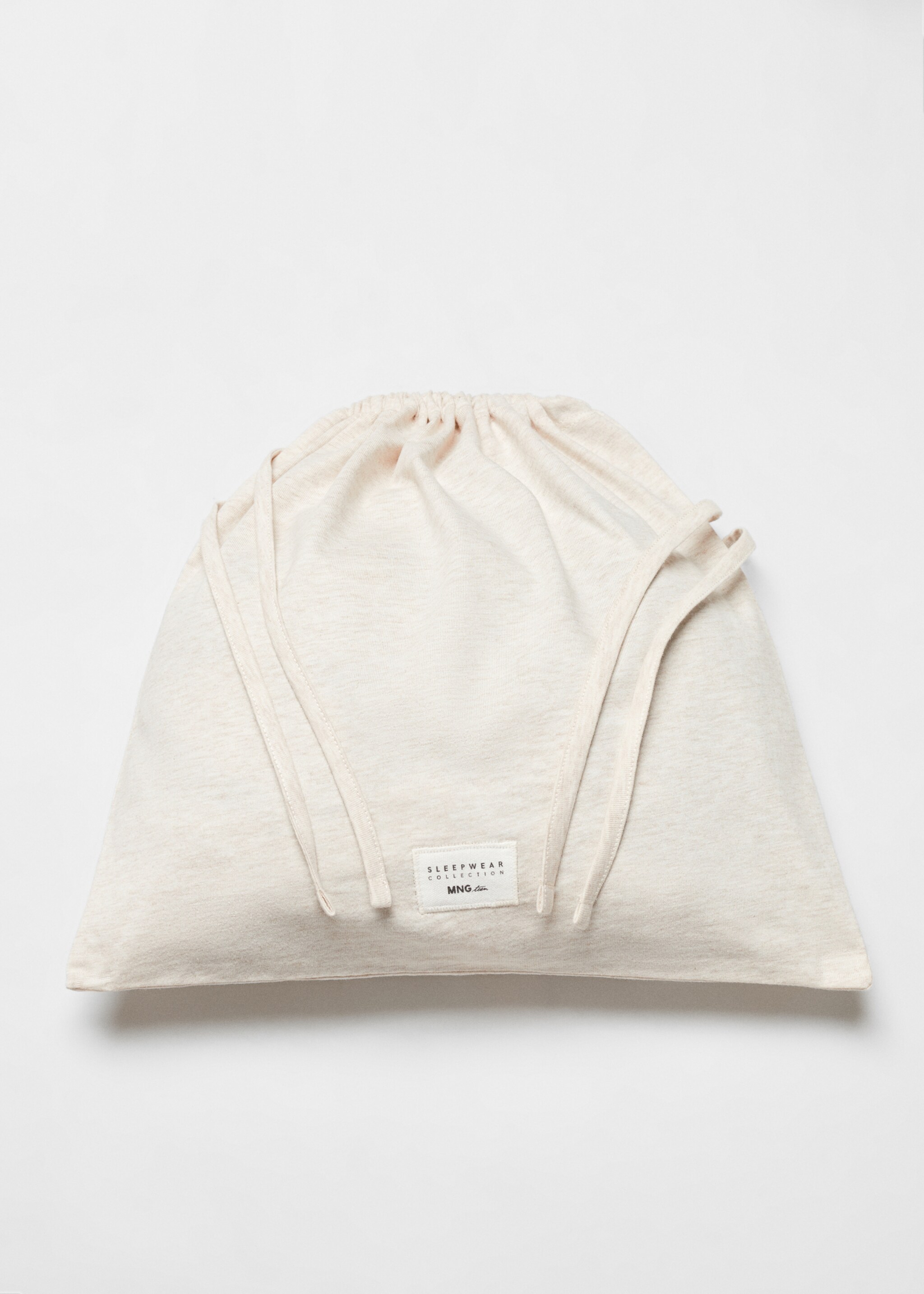Pijama largo algodón - Detalle del artículo 0, Beige. Ref: 57065795-00.