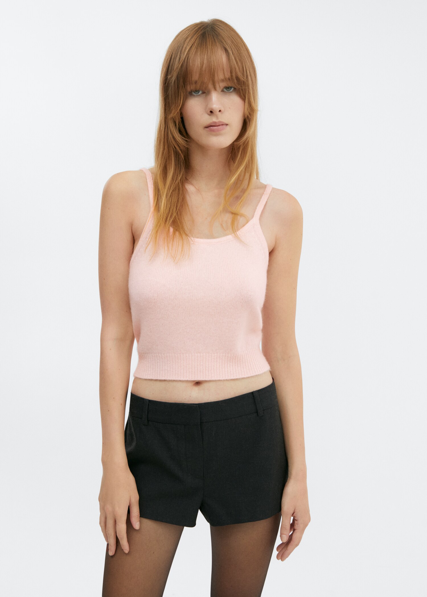 Cashmere strappy top - Medium plane