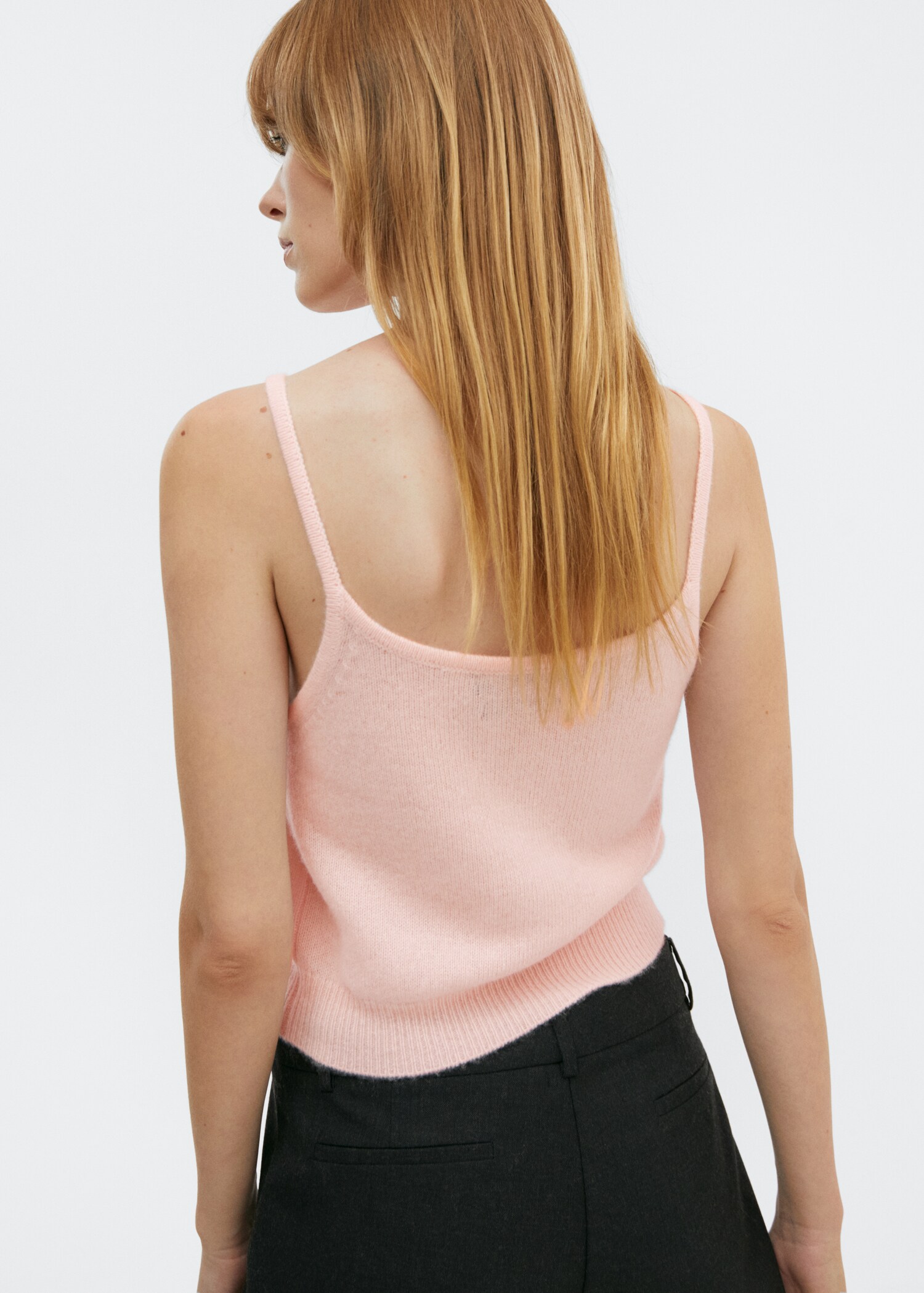 Cashmere strappy top - Reverse of the article