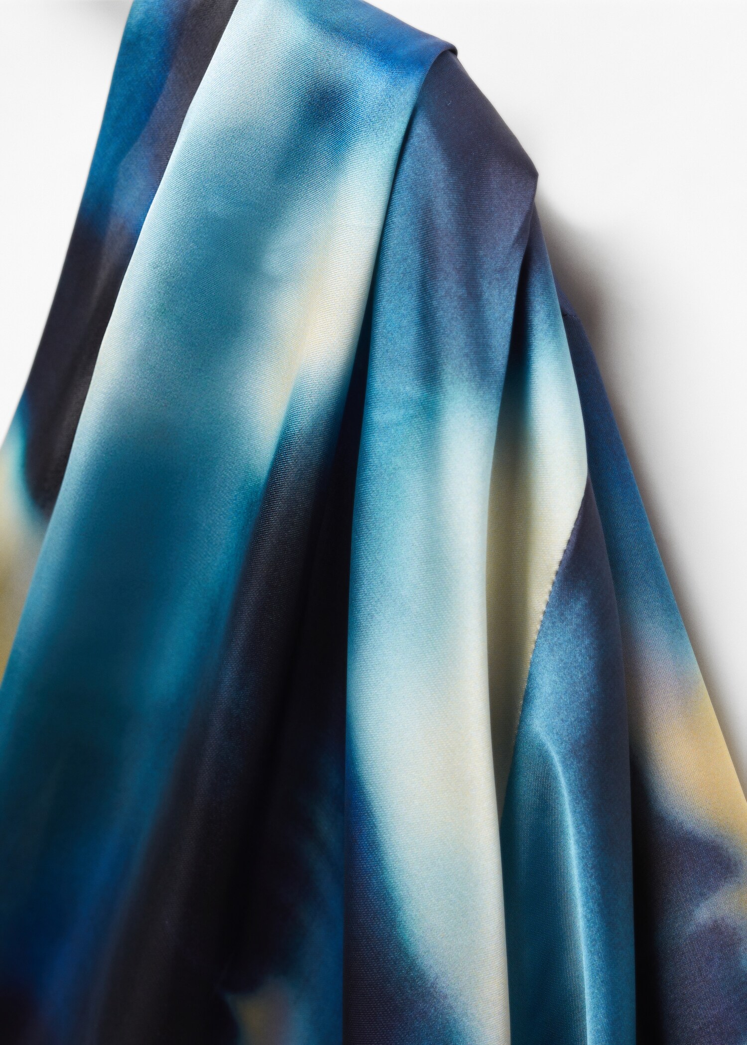 Asymmetric satin blouse - Details of the article 8