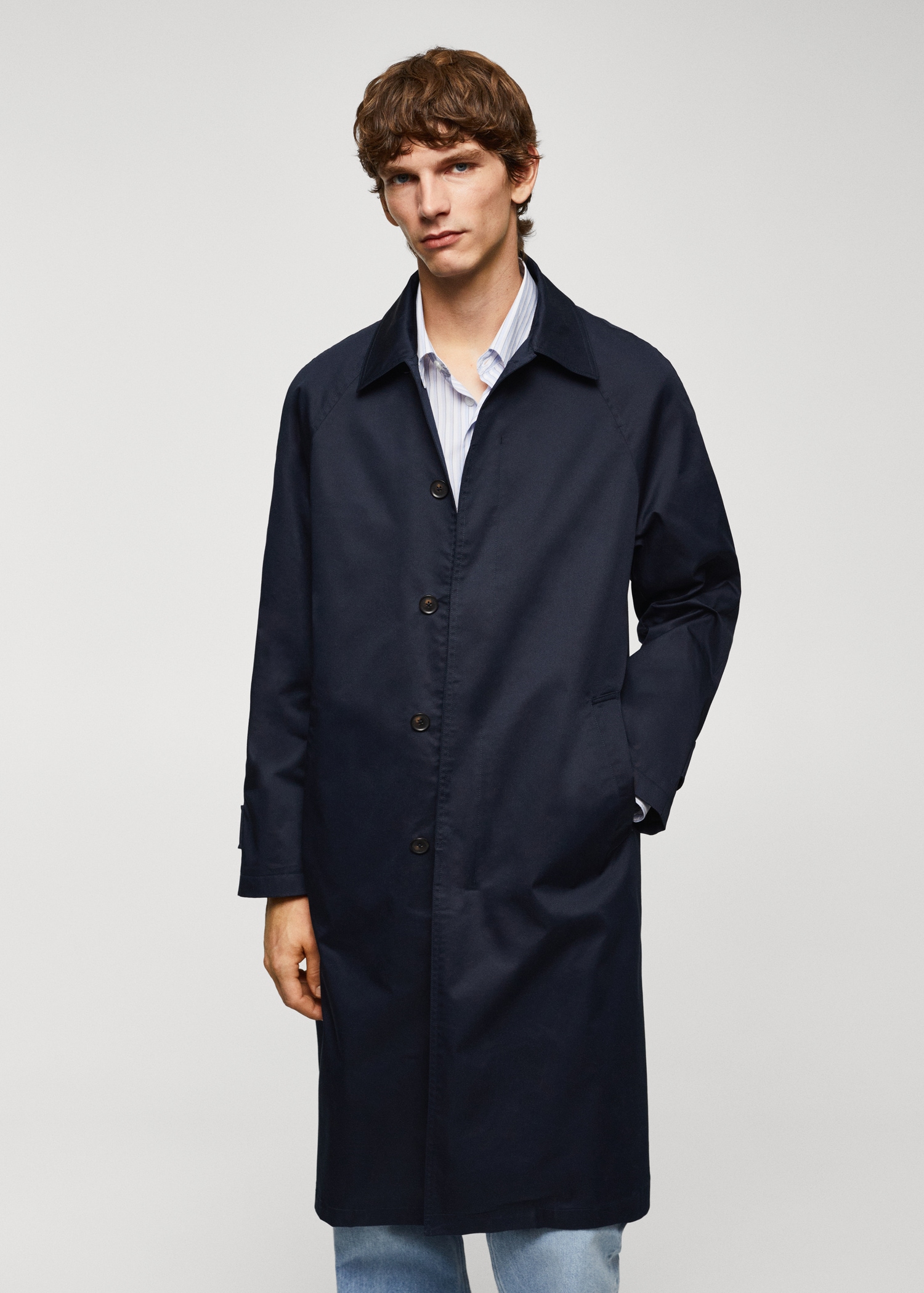 Trench coton relaxed-fit - Plan moyen