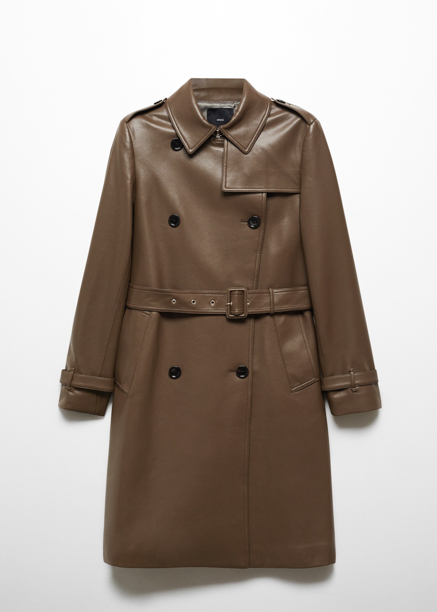 Trench efecto piel - Artículo sin modelo