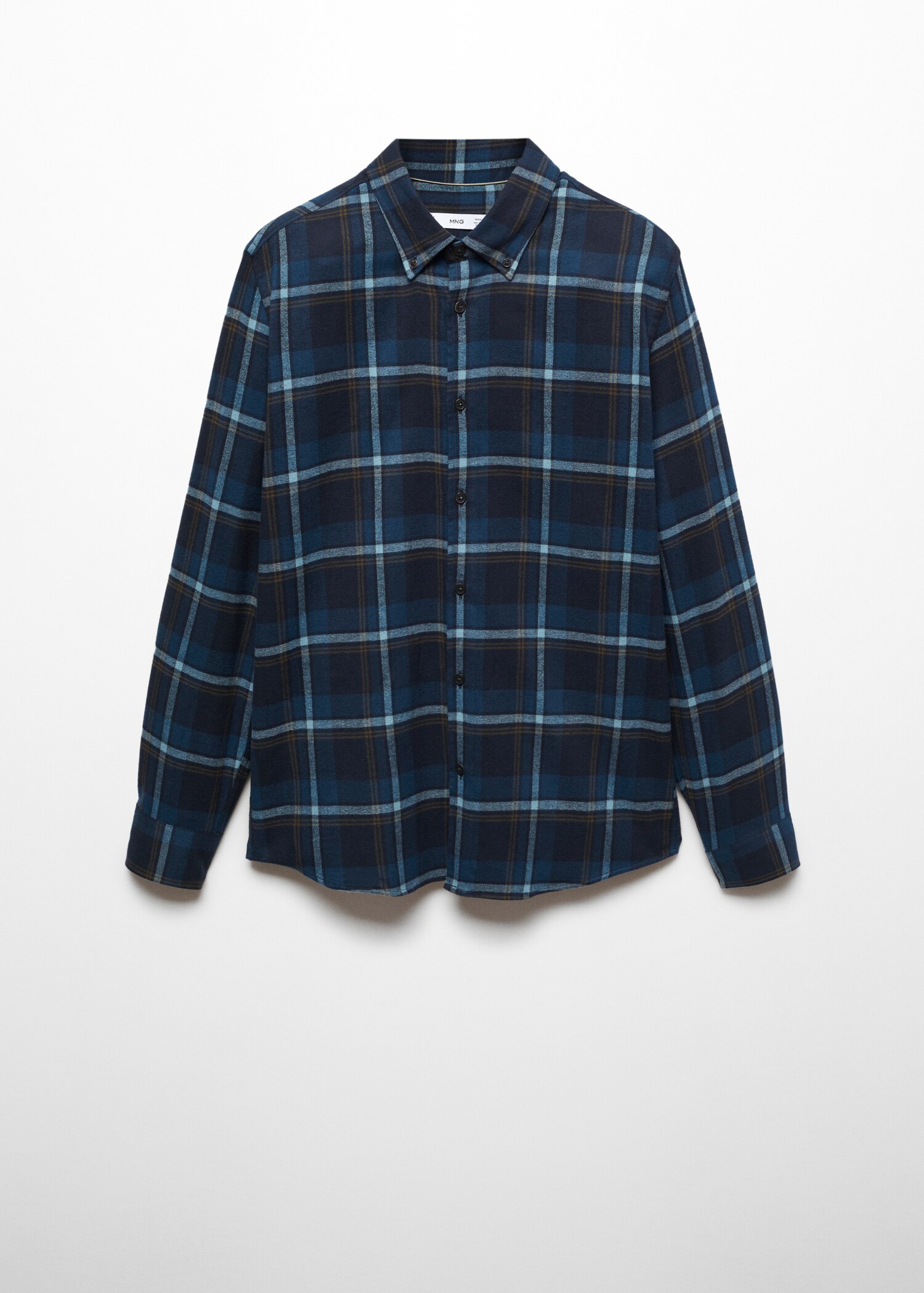 Camisa regular fit de flanela aos quadrados - Artigo sem modelo