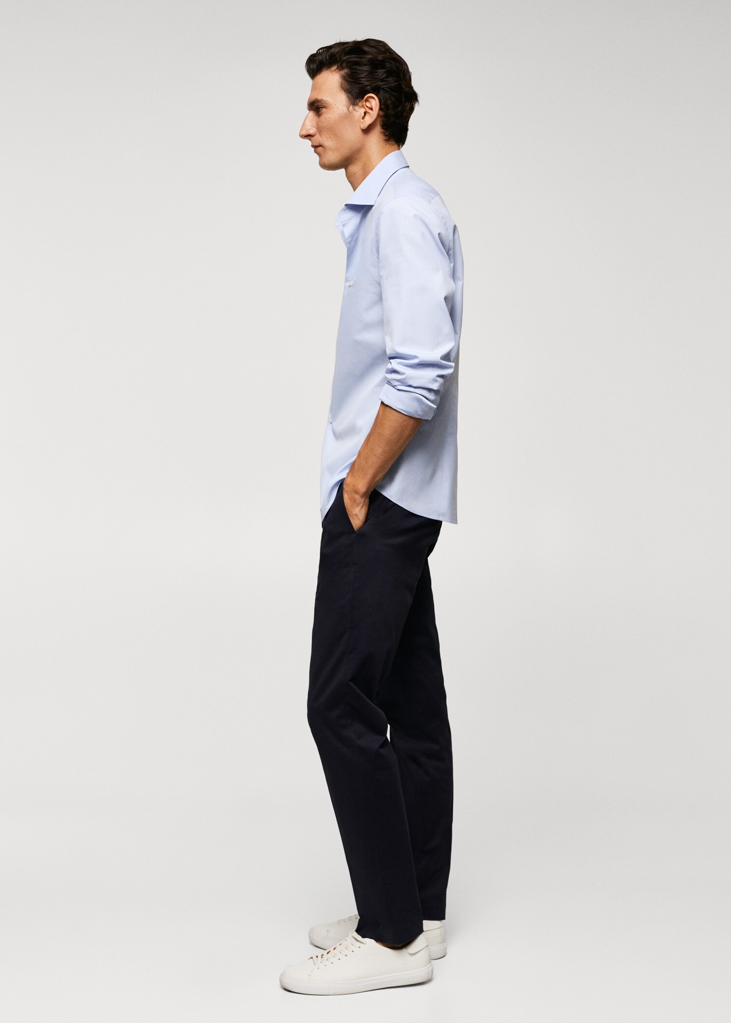100% cotton slim fit shirt - Details of the article 2