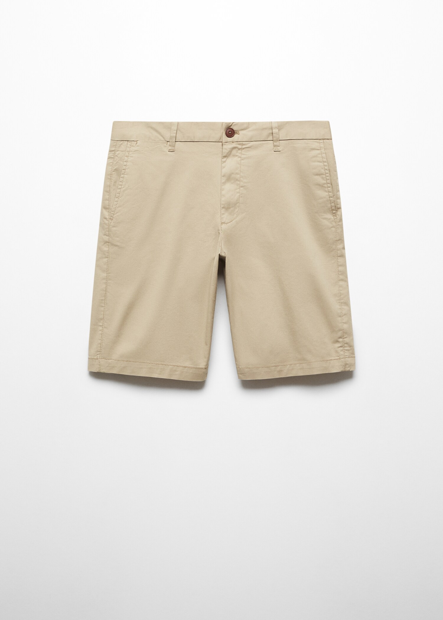 Slim-fit chino cotton bermuda shorts - Article without model