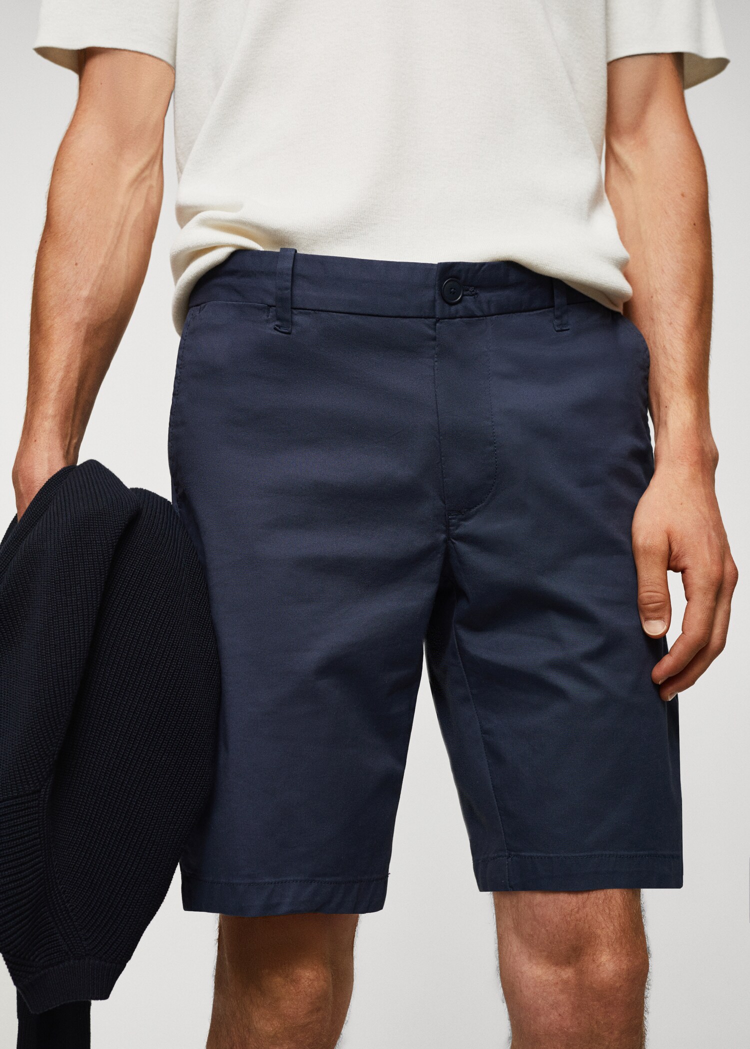 Βερμούδα slim fit τσίνο βαμβάκι - Λεπτομέρεια του προϊόντος 1