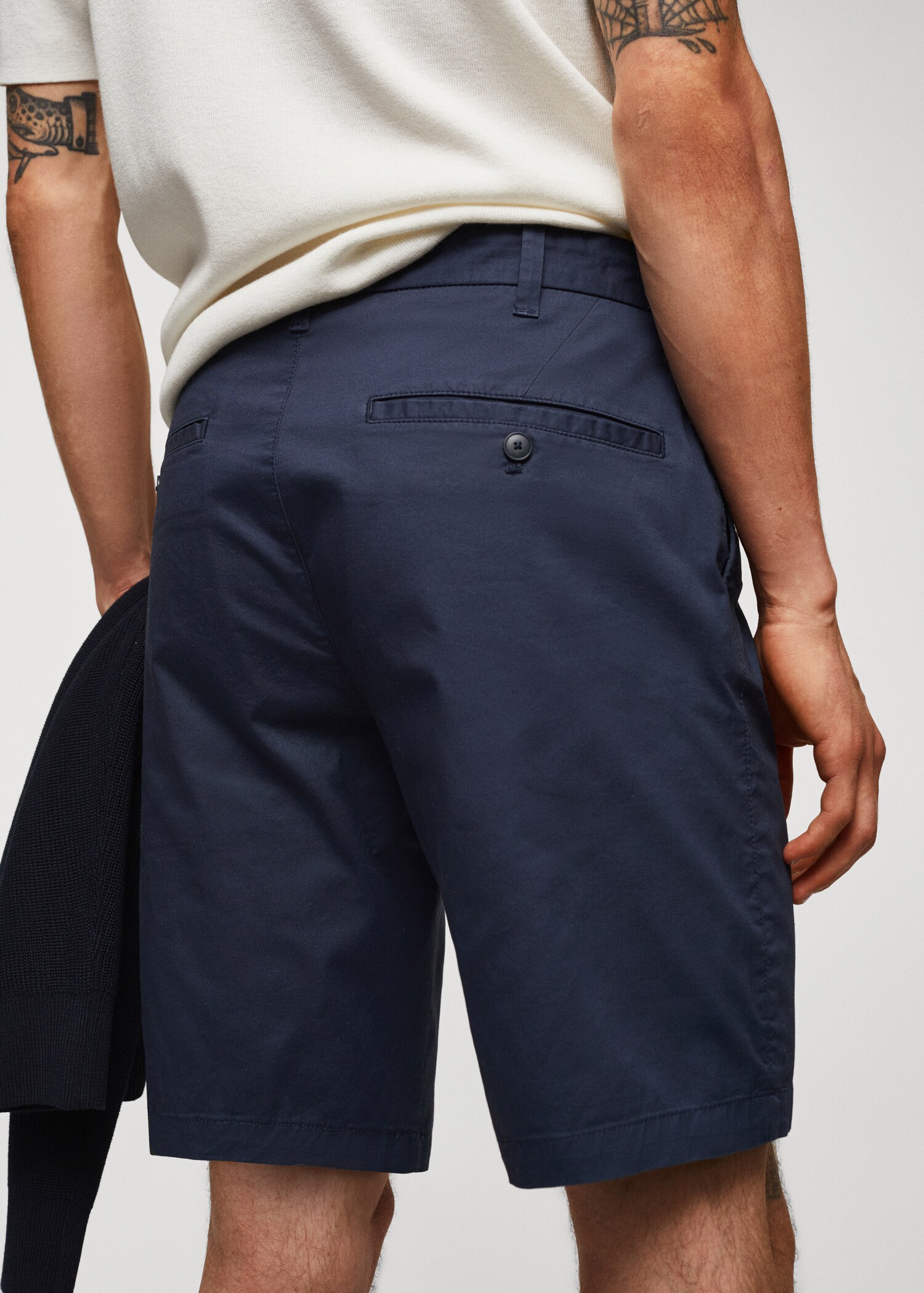 Βερμούδα slim fit τσίνο βαμβάκι - Λεπτομέρεια του προϊόντος 4