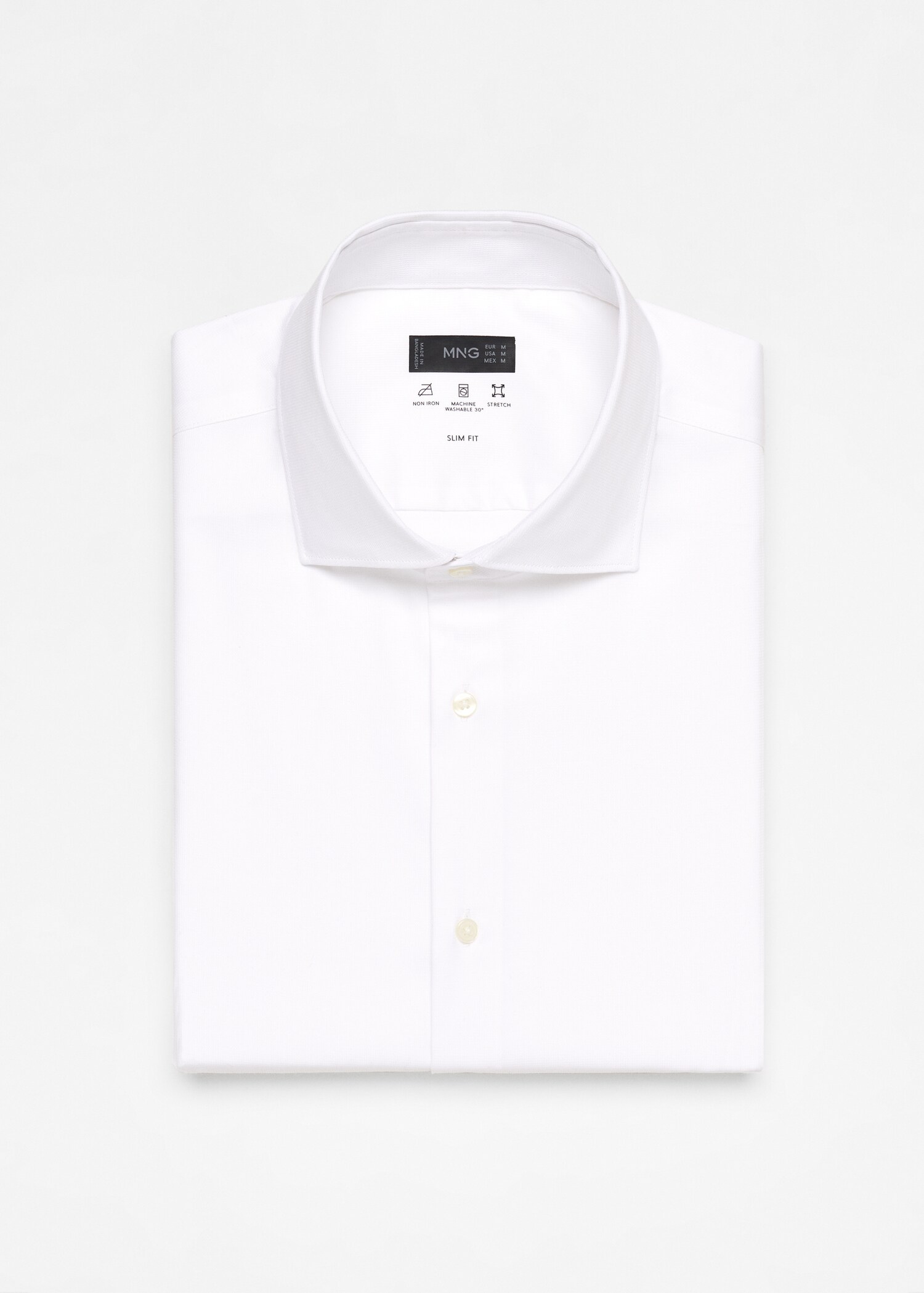 Stretch micro-structure suit shirt - Details of the article 0