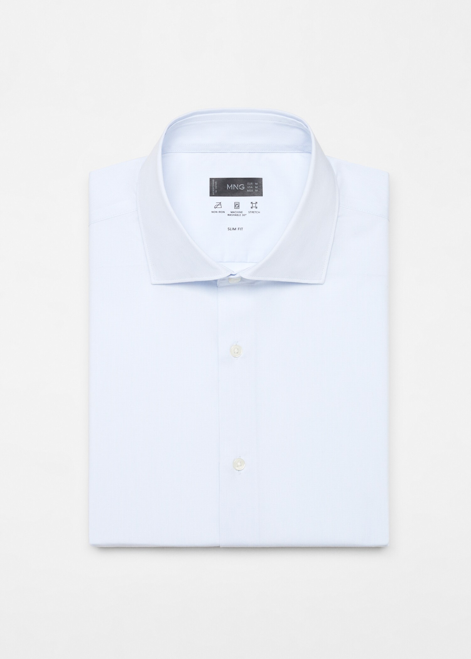 Stretch micro-structure suit shirt - Details of the article 0