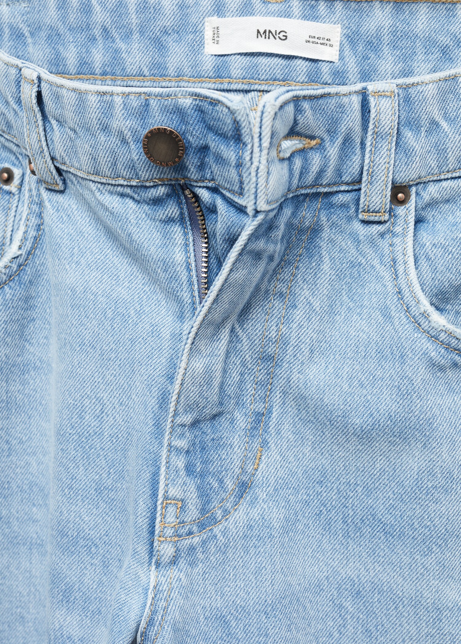 Light-wash loose-fit jeans - Details of the article 8