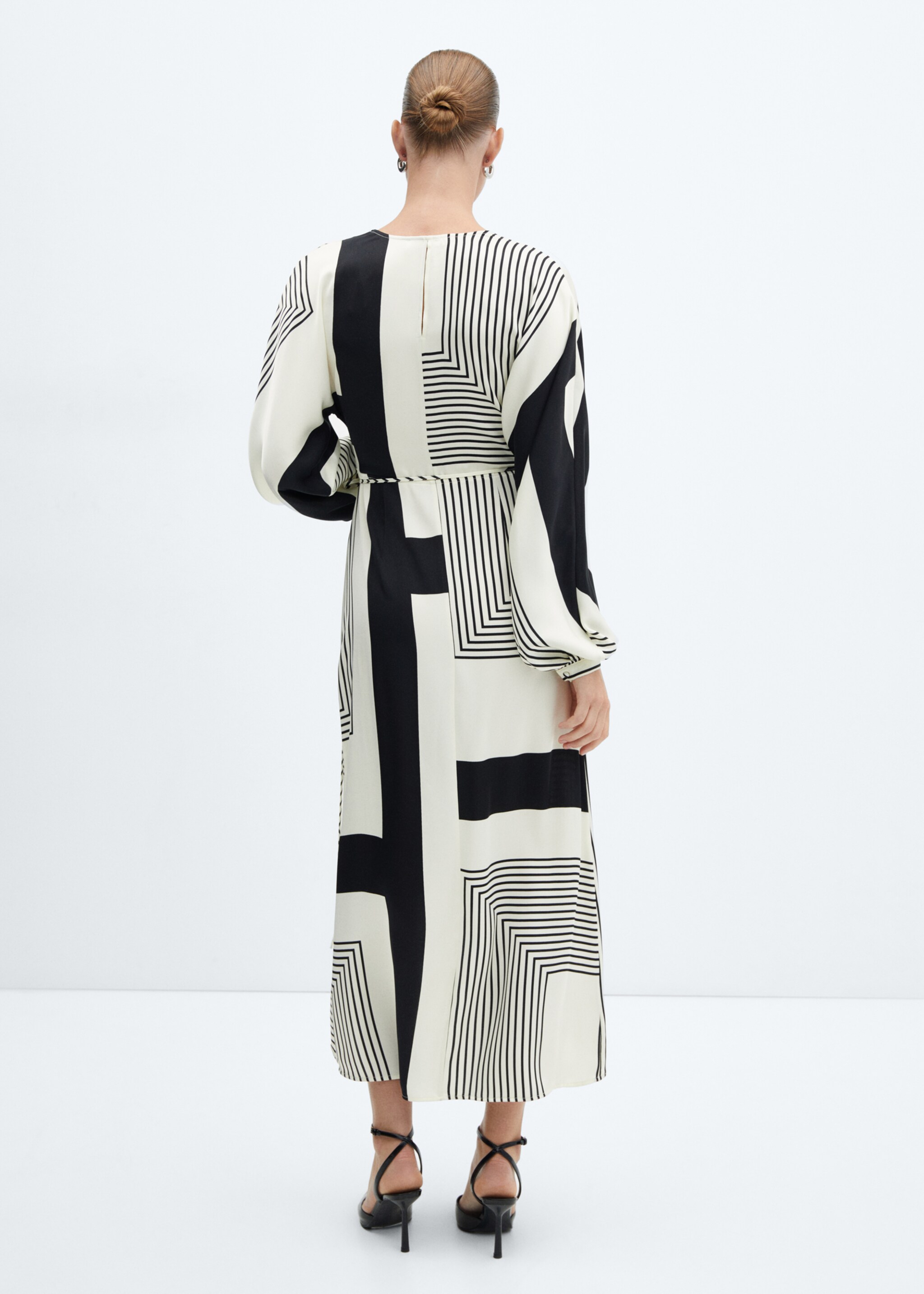 Print wrap dress - Reverse of the article