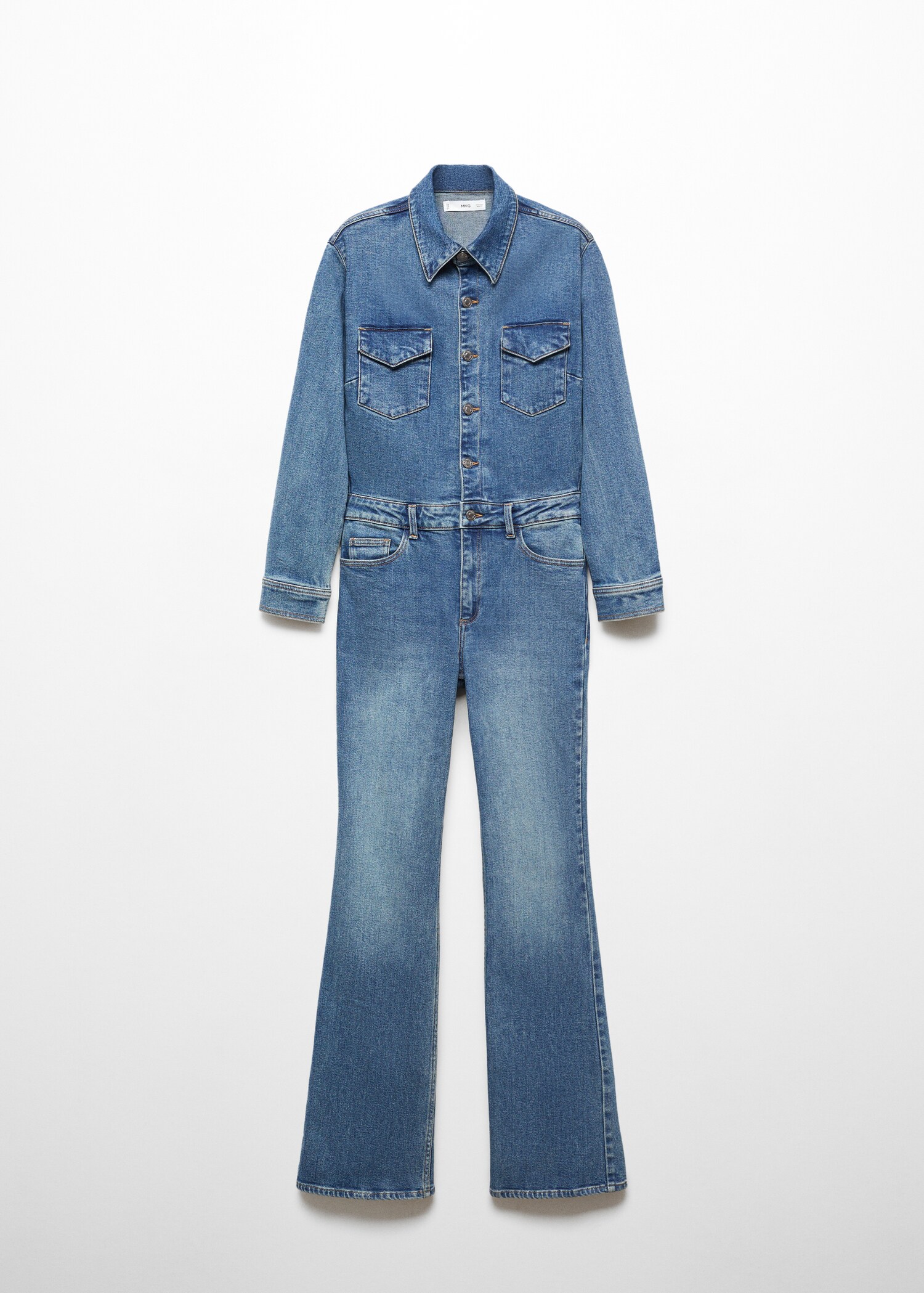 Long denim jumpsuit - Article without model