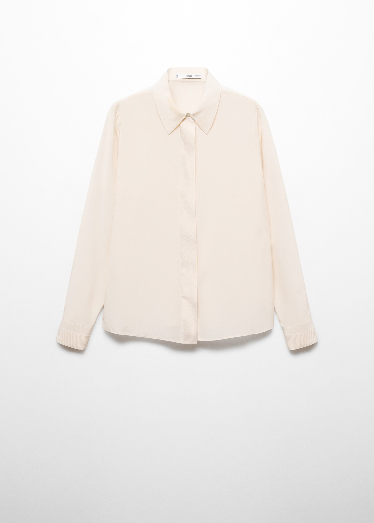 Silk shirt with linear seams - Article without model