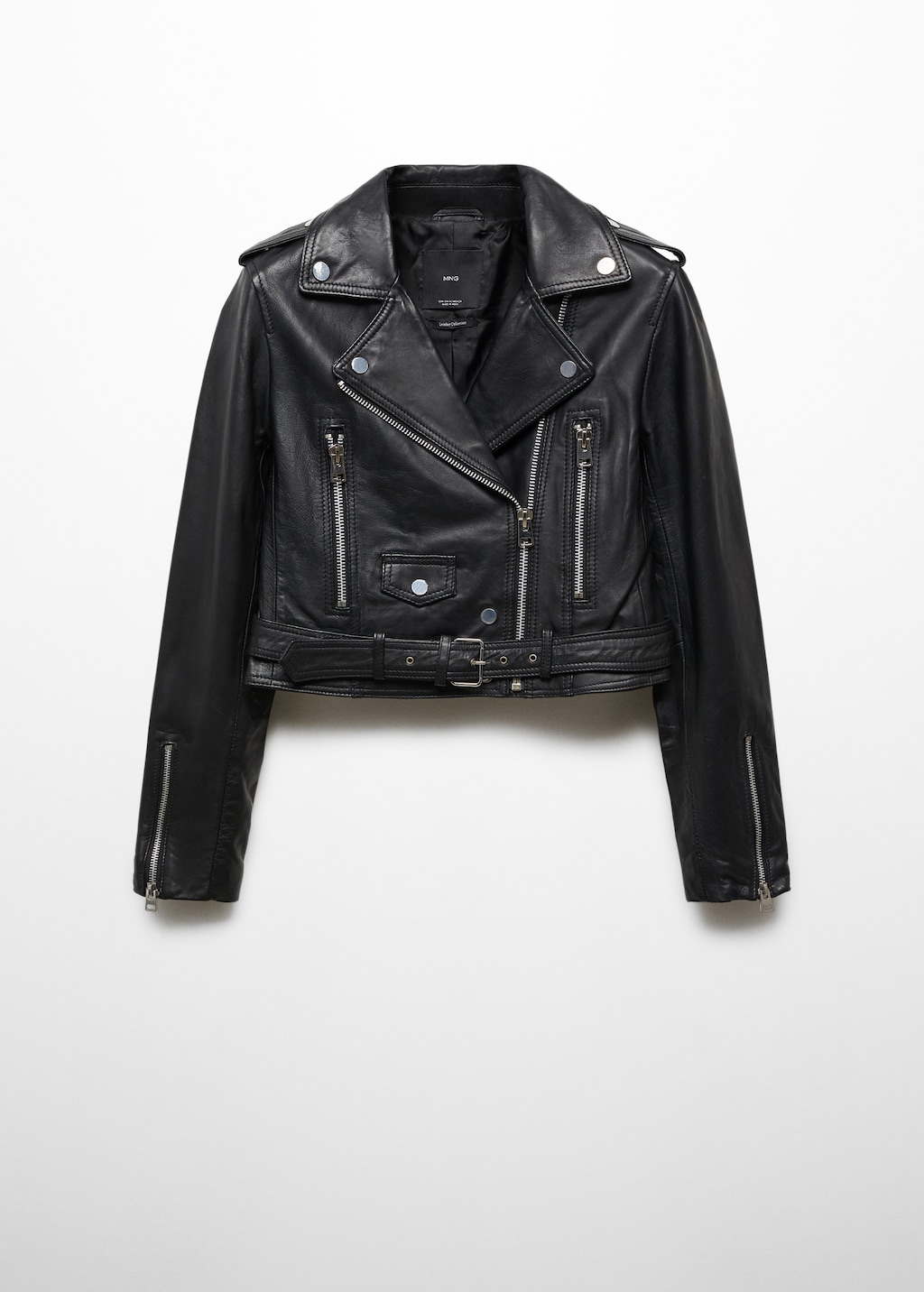 Mango zipped biker jacket online