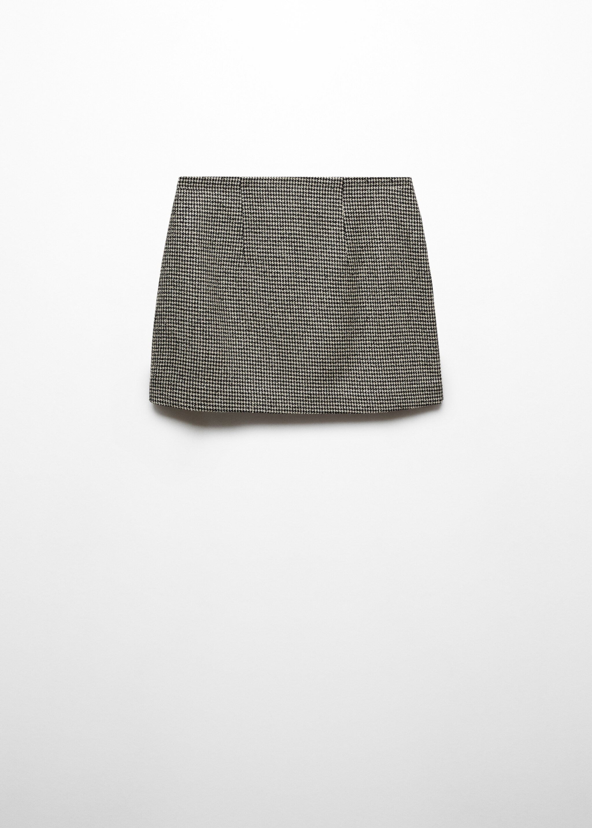 Houndstooth straight mini-skirt - Article without model