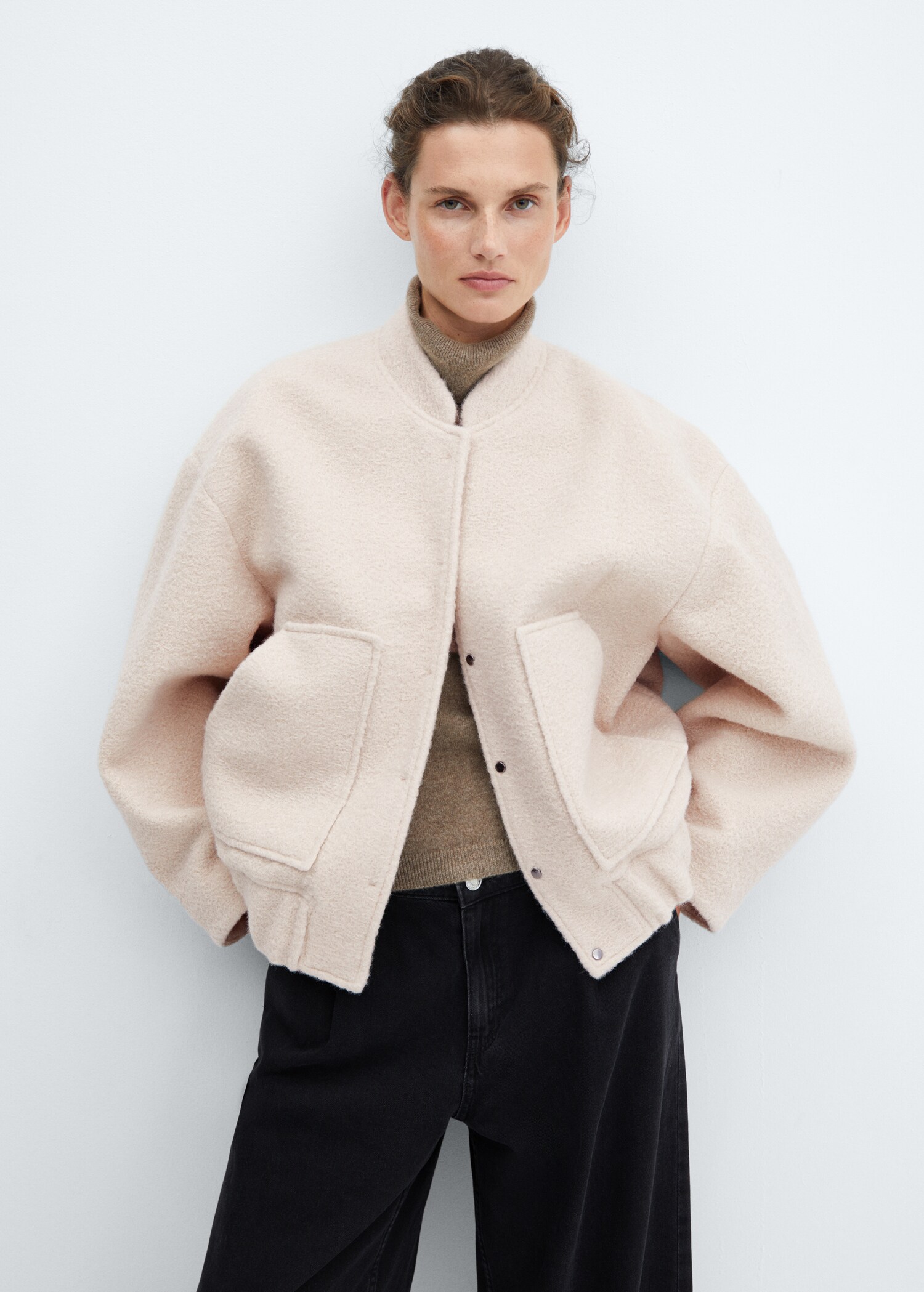 Veste bomber oversize - Plan moyen