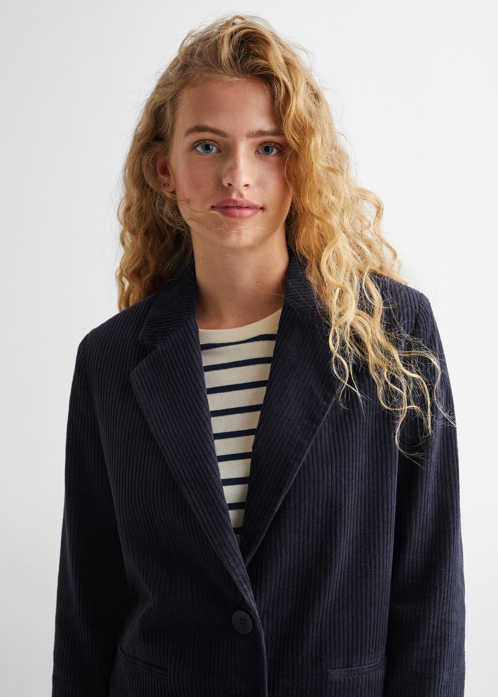 Corduroy suit blazer