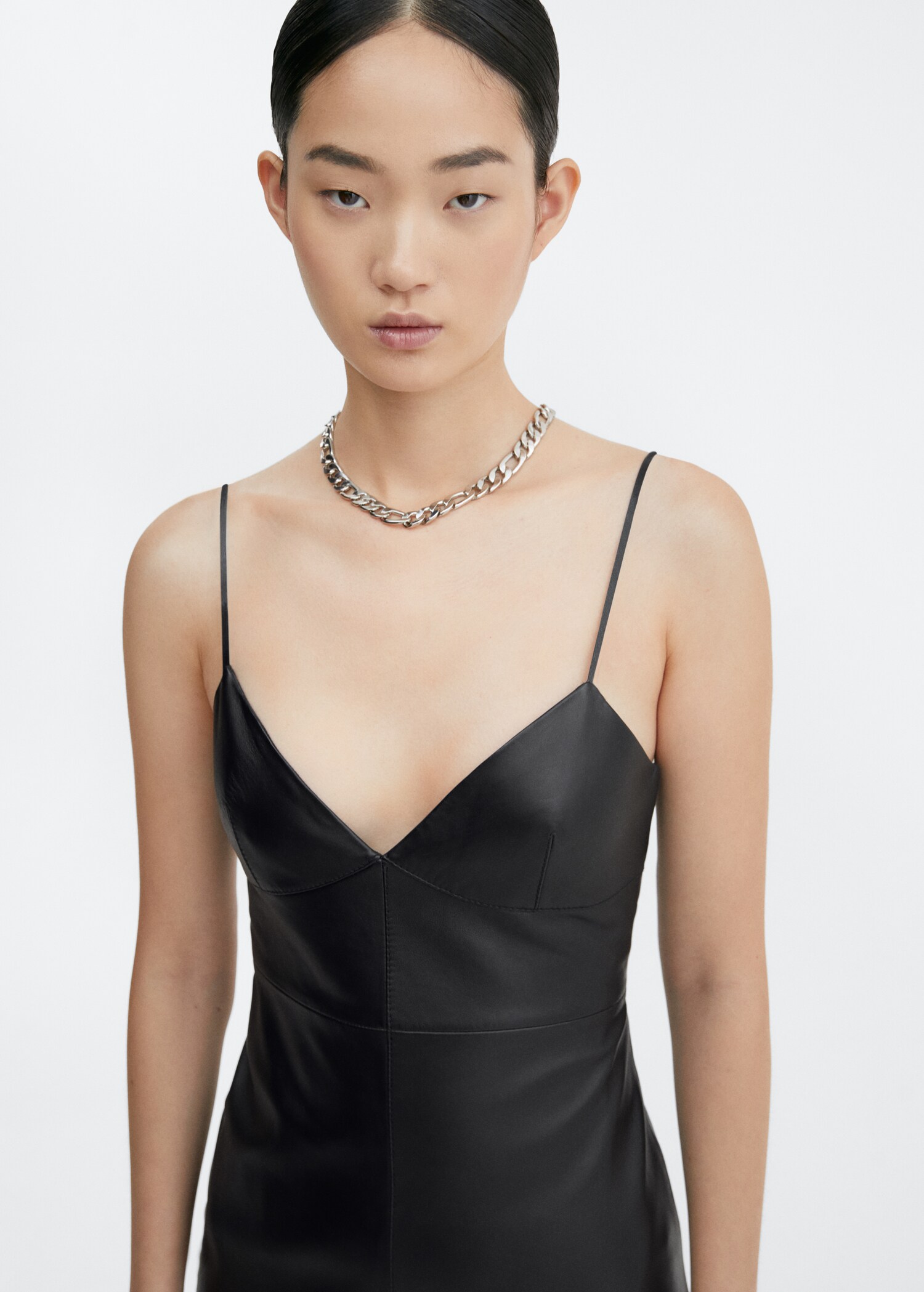 Leather dress with straps - Details of the article 1