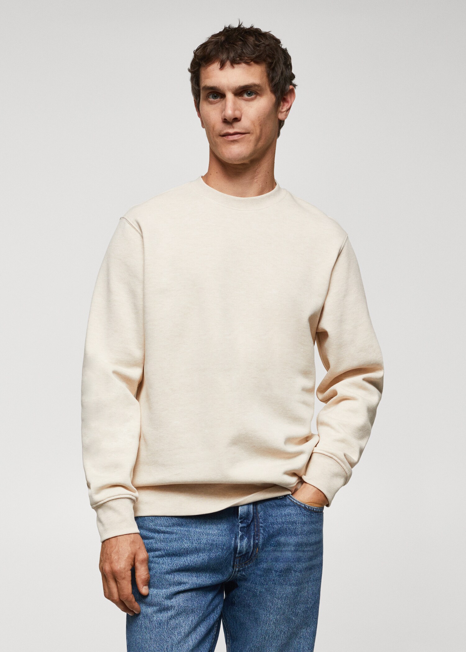 Lightweight cotton sweatshirt - Medium plane