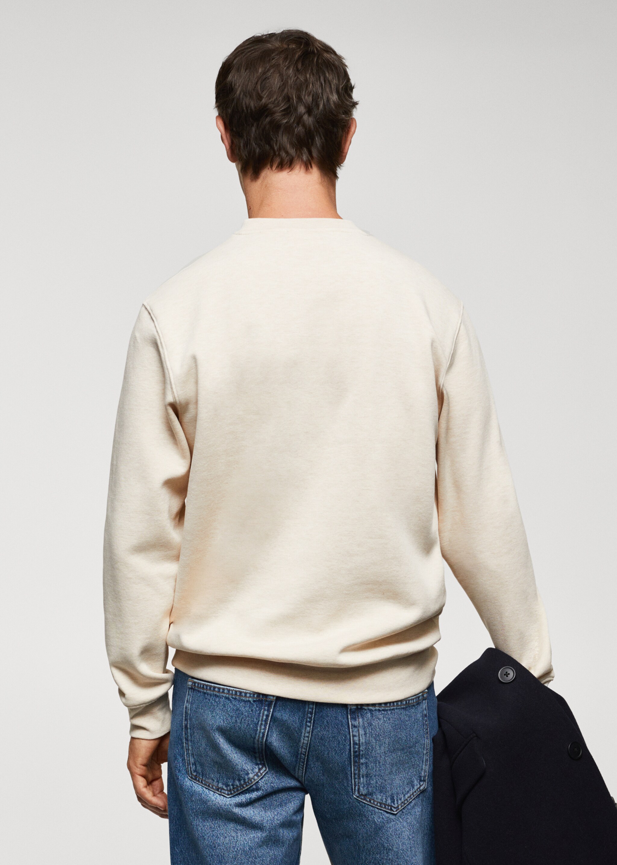 Lightweight cotton sweatshirt - Reverse of the article