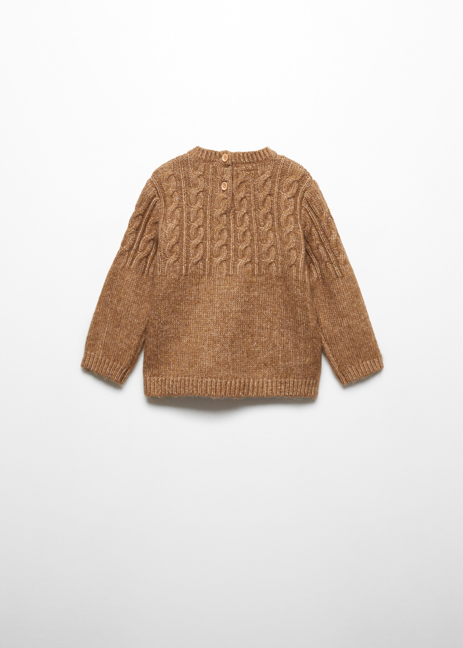 Braided knitted sweater - Reverse of the article