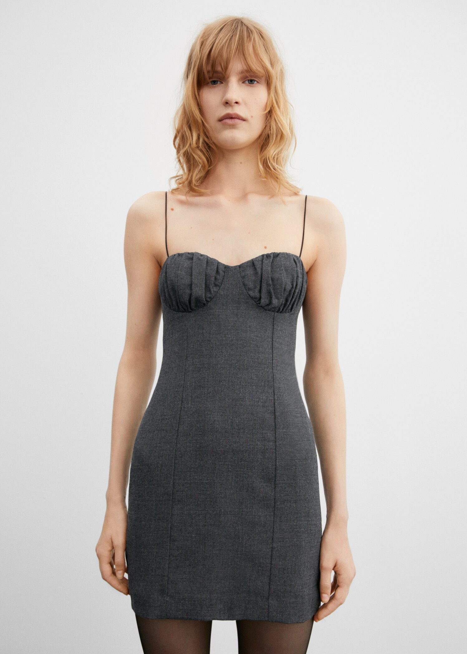 Dress with sweetheart neckline - Medium plane