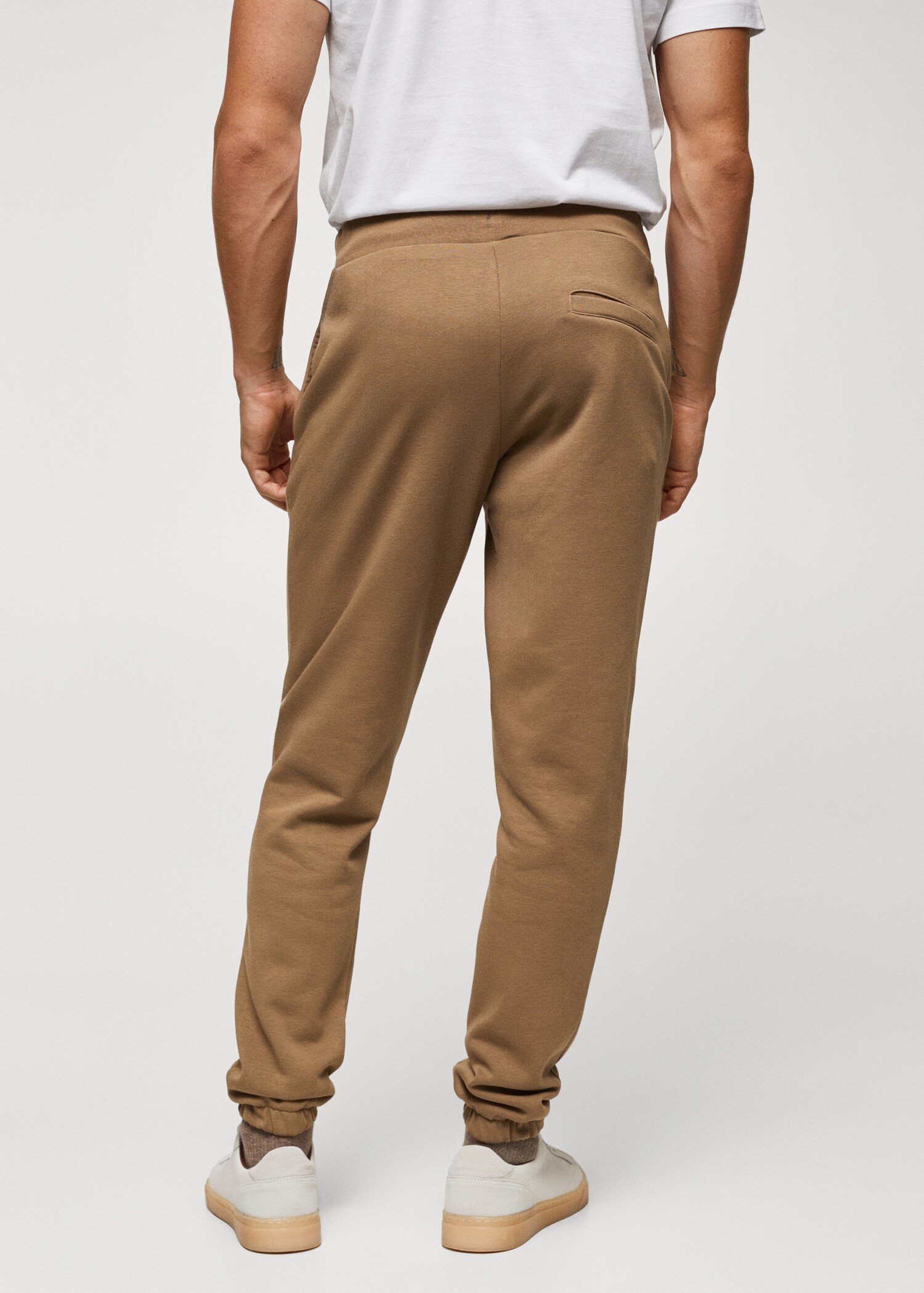 Cotton jogger-style trousers - Reverse of the article