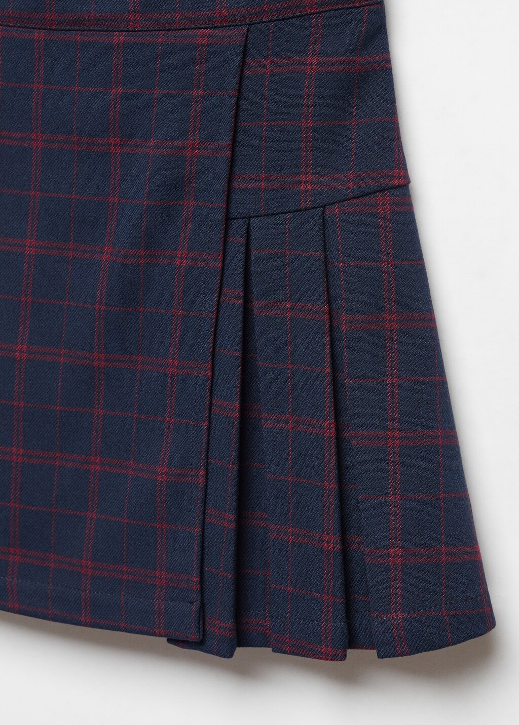 Pleated check skirt - Girls | MANGO OUTLET USA