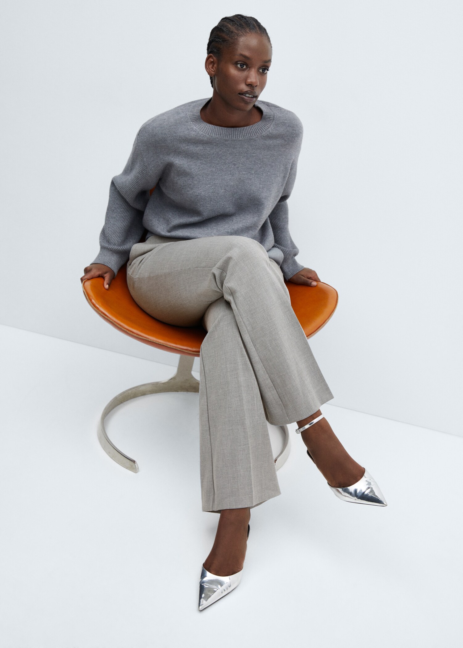 Wide-leg marbled pants - Details of the article 4
