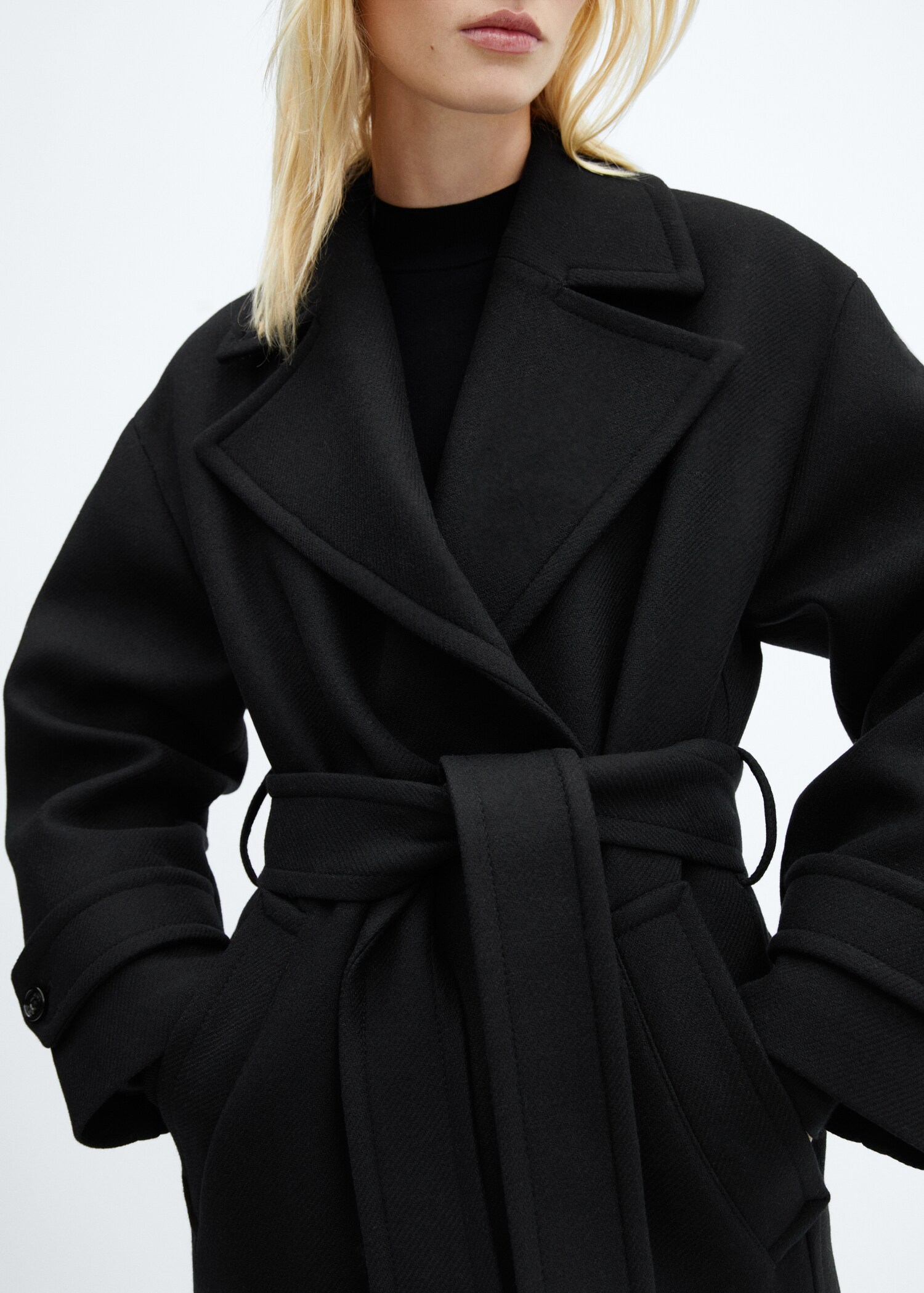 Manteau laine Manteco maxi revers - Détail de l'article 6