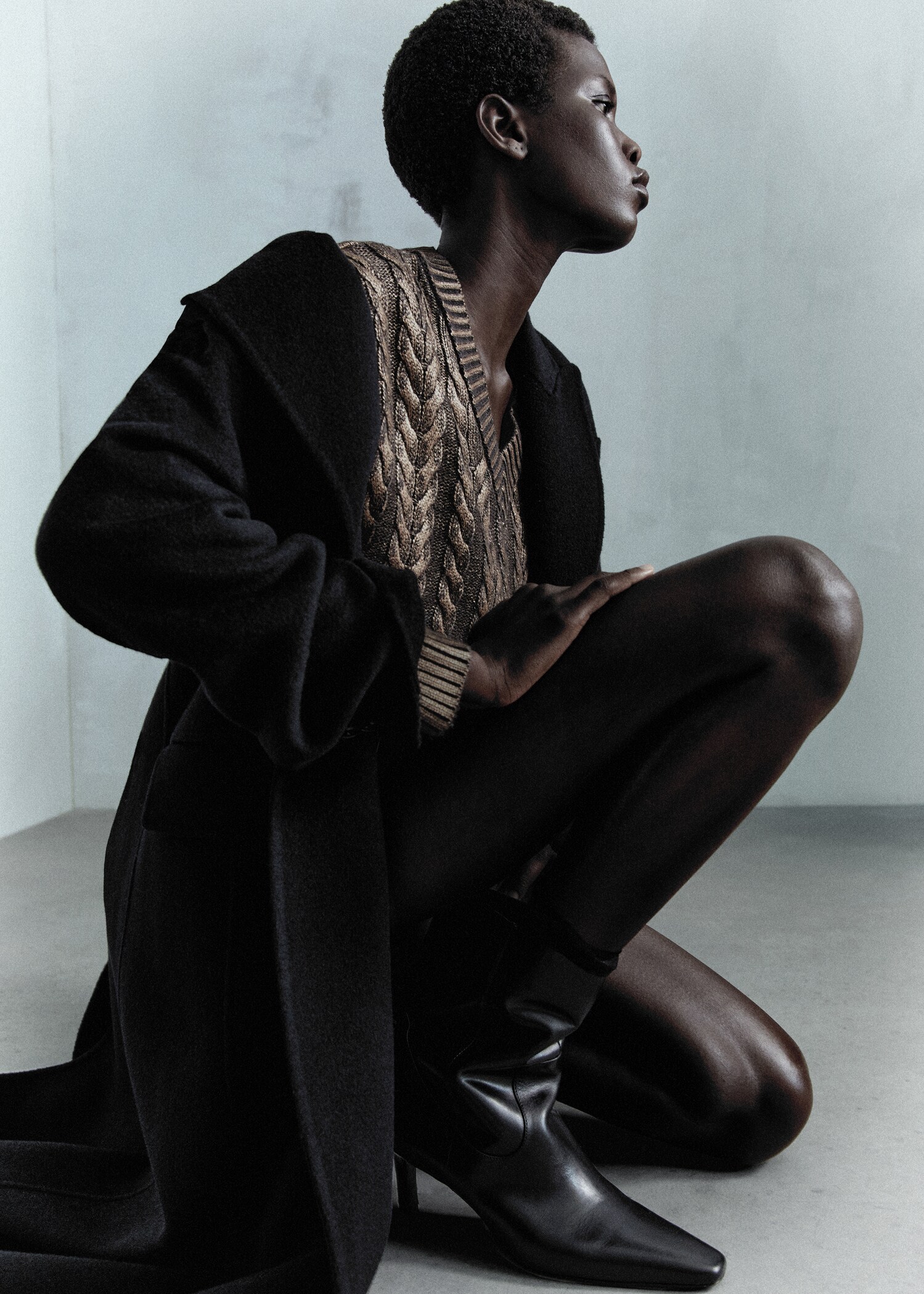Manteau laine Manteco maxi revers - Détail de l'article 7