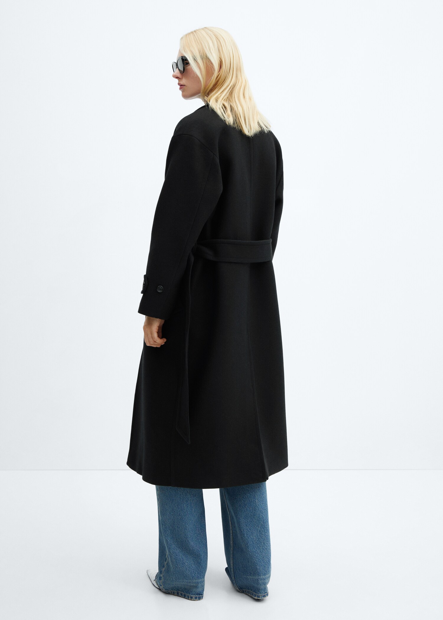 Manteau laine Manteco maxi revers - Verso de l’article
