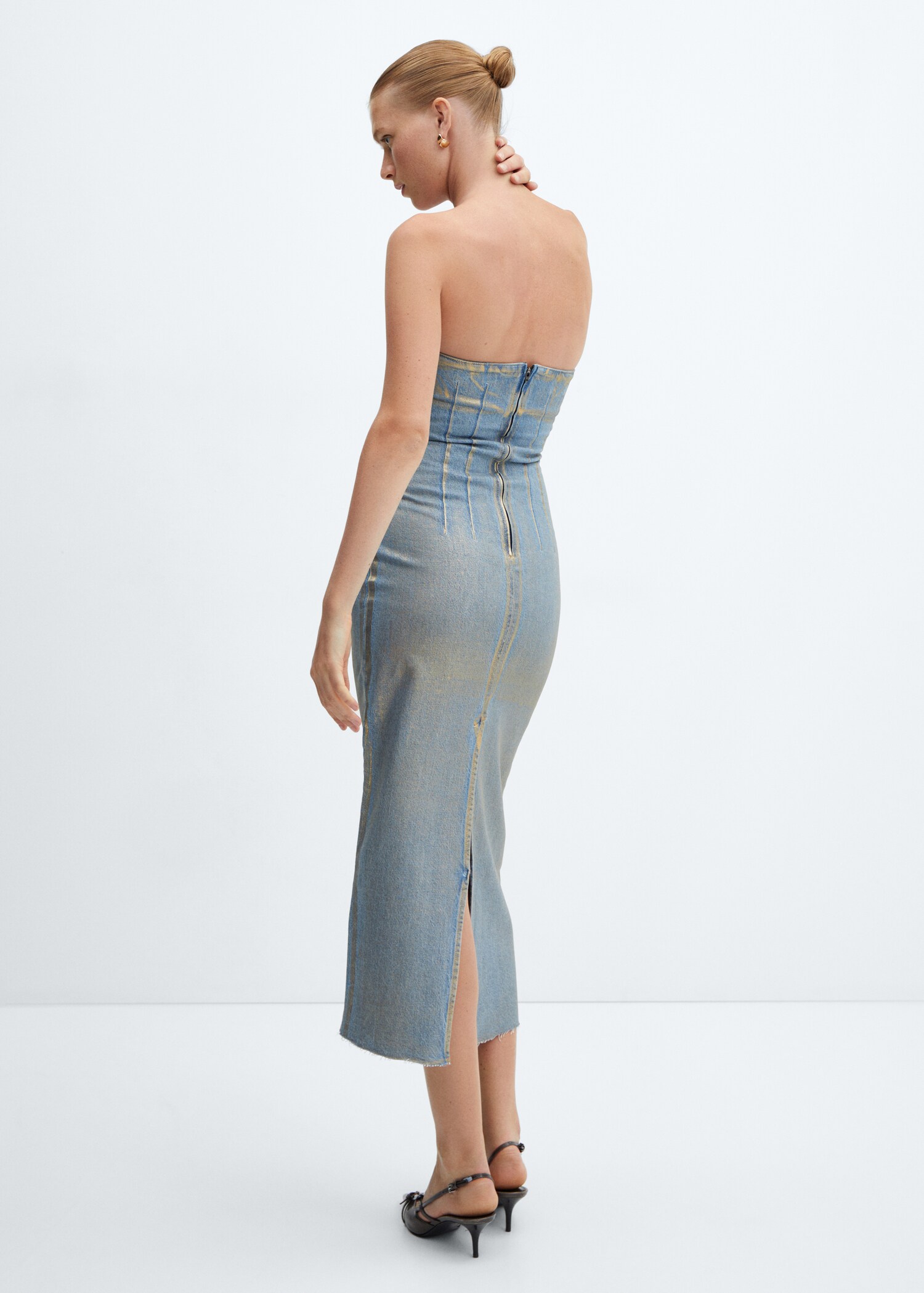 Vestido vaquero foil - Reverso del artículo