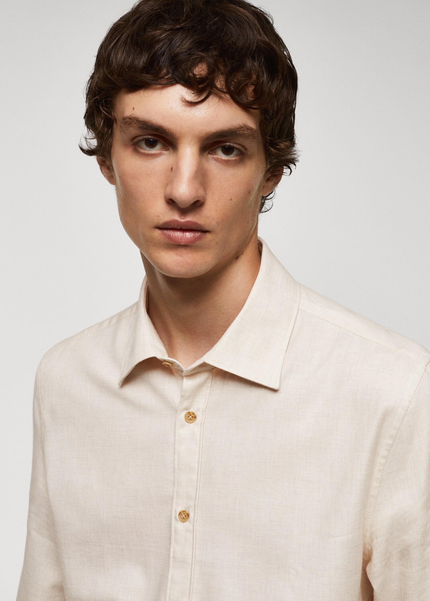 100% cotton fil-a-fil shirt - Details of the article 1
