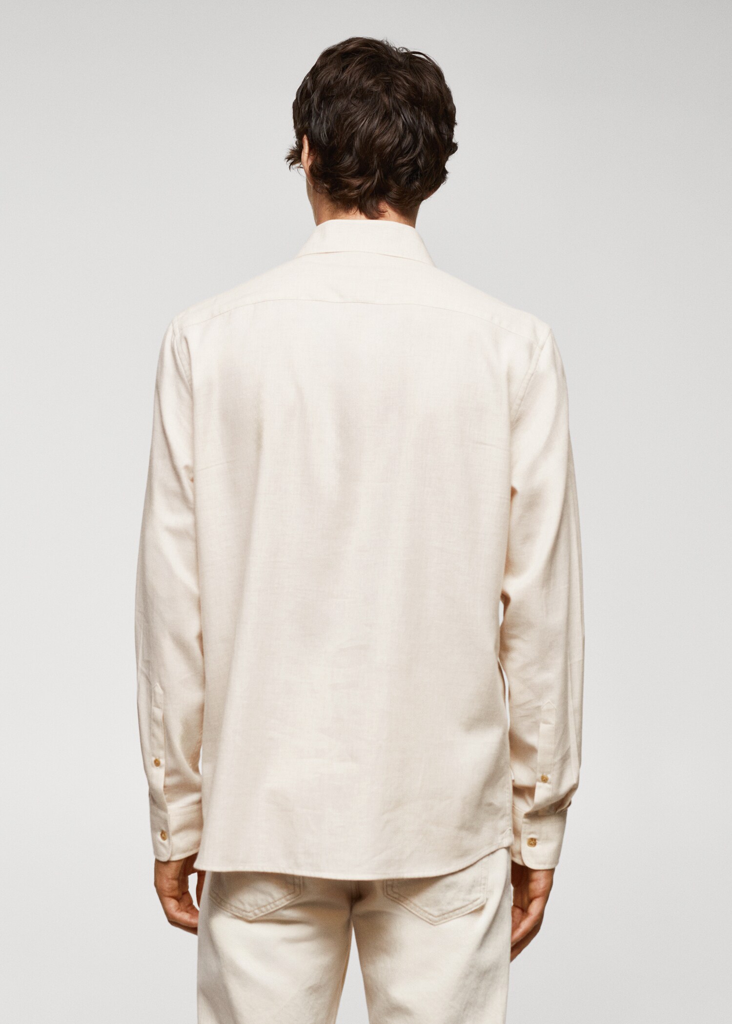100% cotton fil-a-fil shirt - Reverse of the article