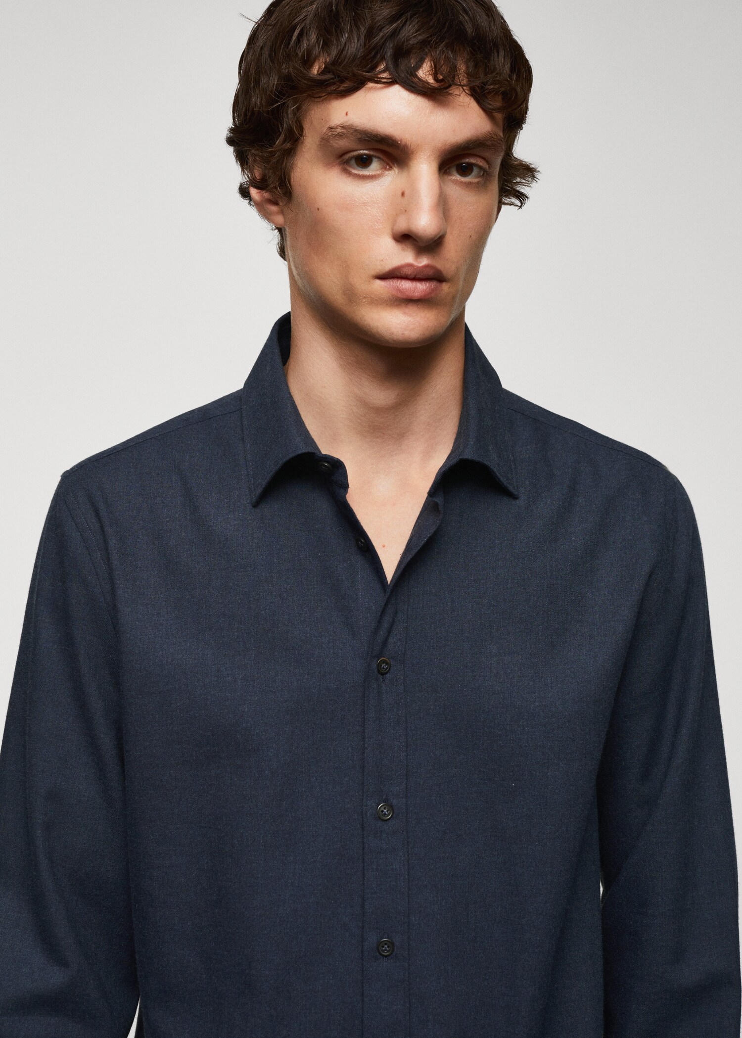 100% cotton fil-a-fil shirt - Details of the article 1
