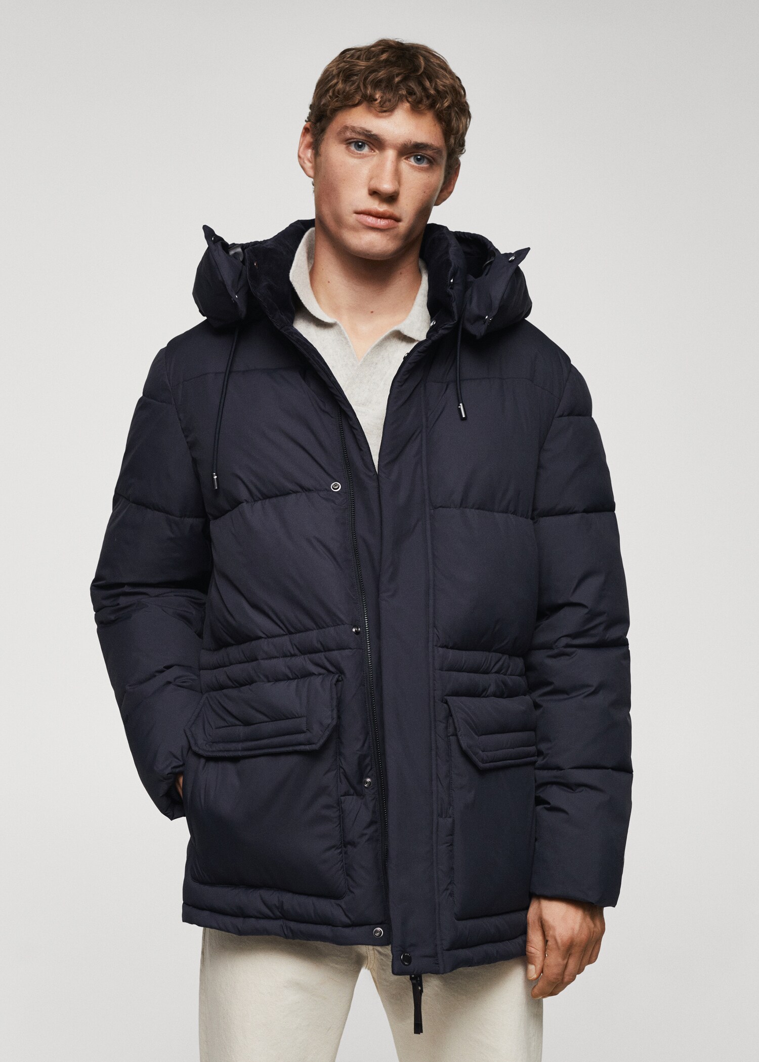 Parka acolchada water repellent - Plano medio