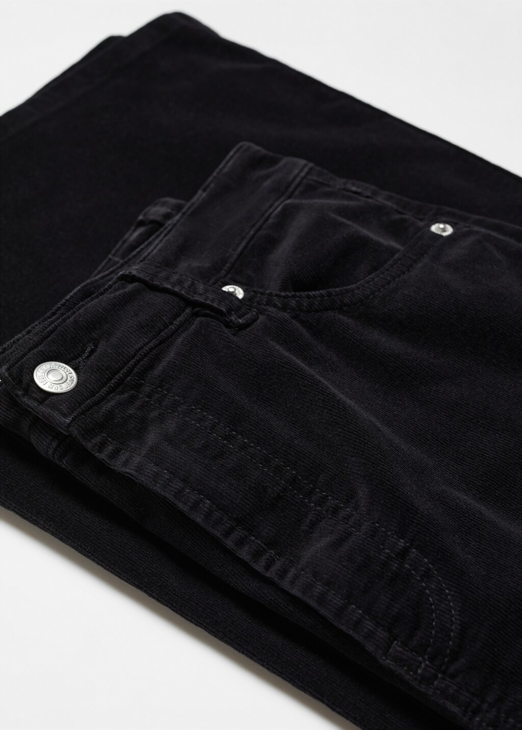 Straight-fit mid-rise corduroy pants - Women | MANGO OUTLET USA
