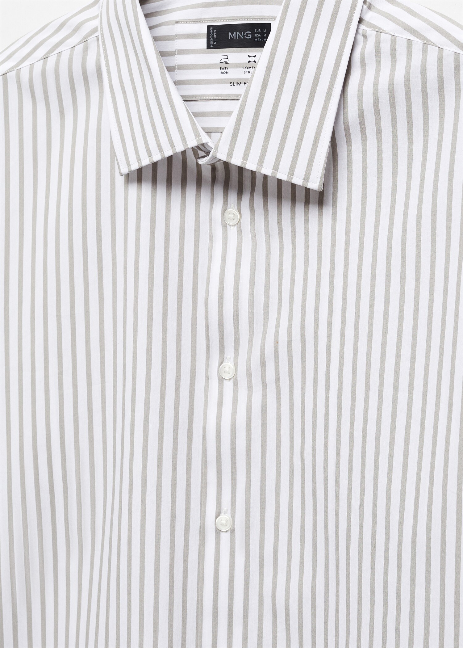 Randig skjorta slim fit stretchmaterial - Detaljer om artikeln 8