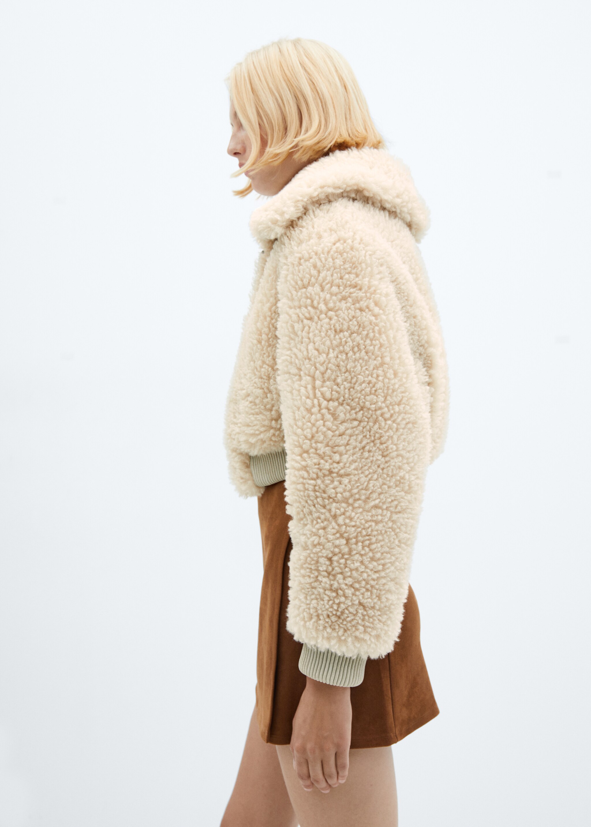Fur-effect bomber jacket - Details of the article 2