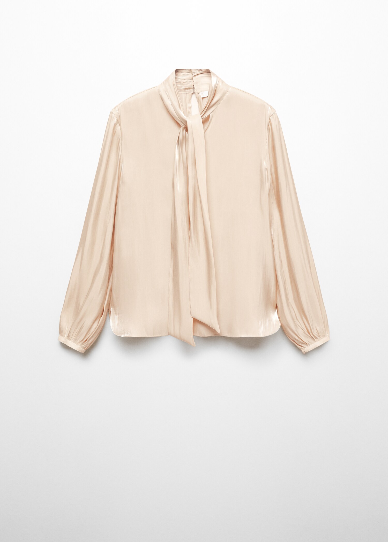 Satin blouse with bow collar - Article without model