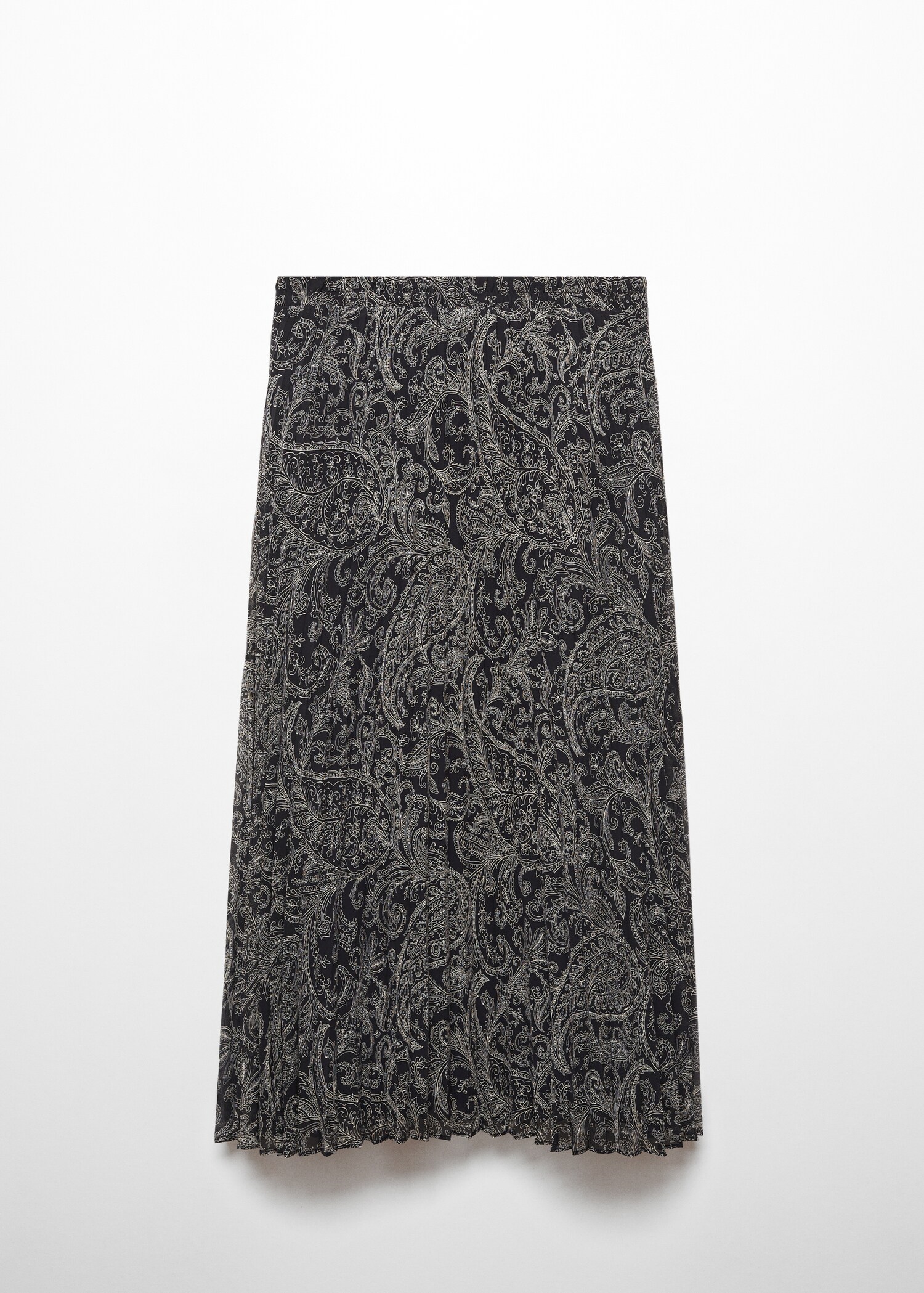 Paisley-print pleated skirt - Article without model