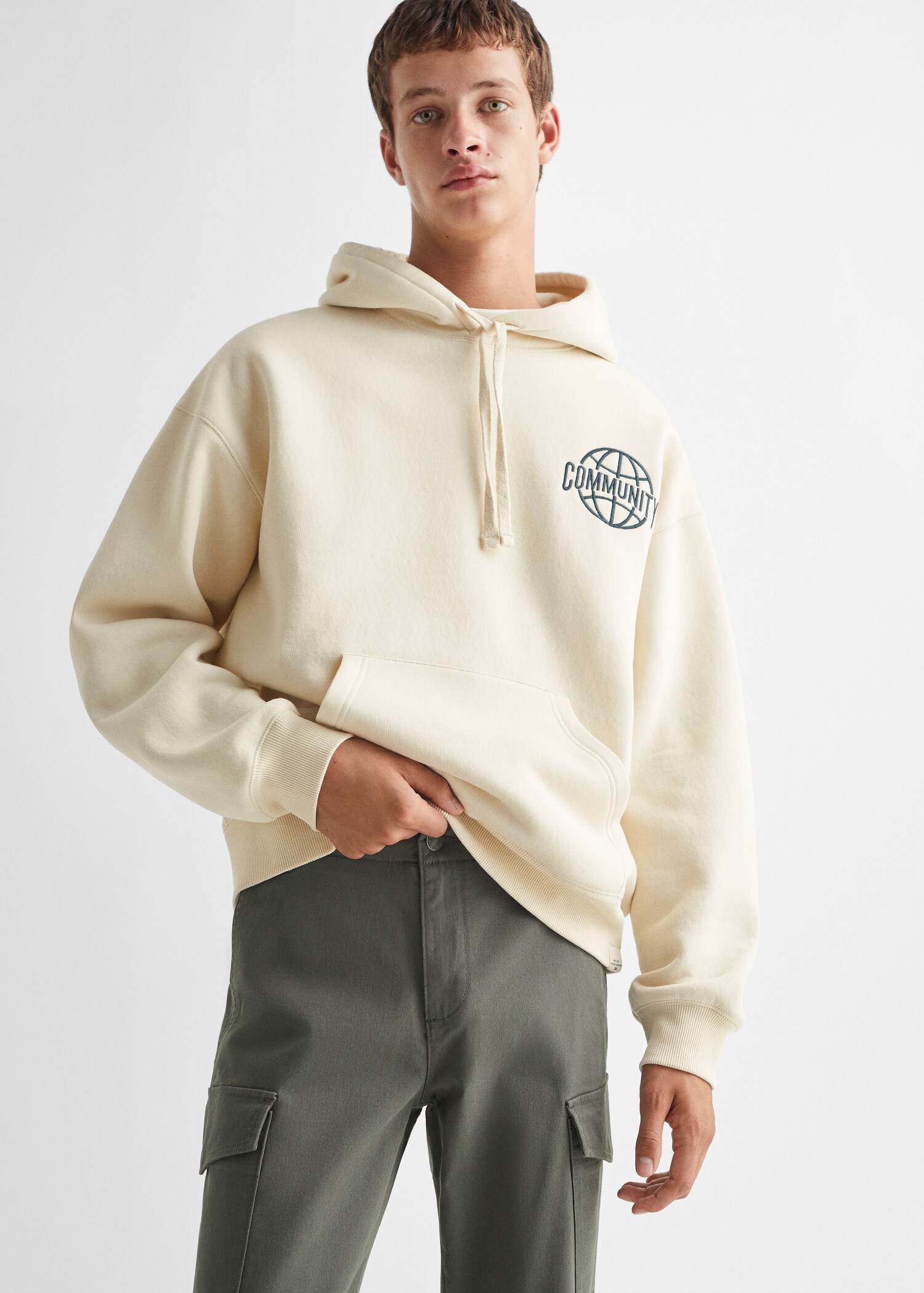 Pantalón cargo algodón - Plano medio