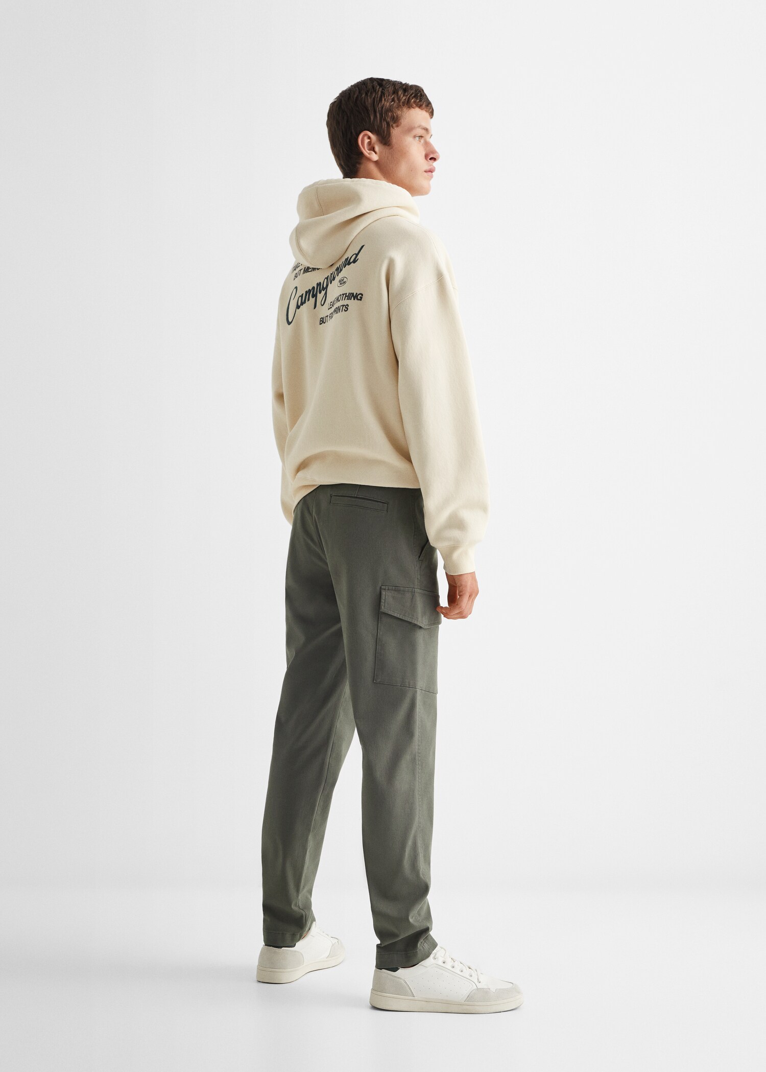 Pantalón cargo algodón - Reverso del artículo
