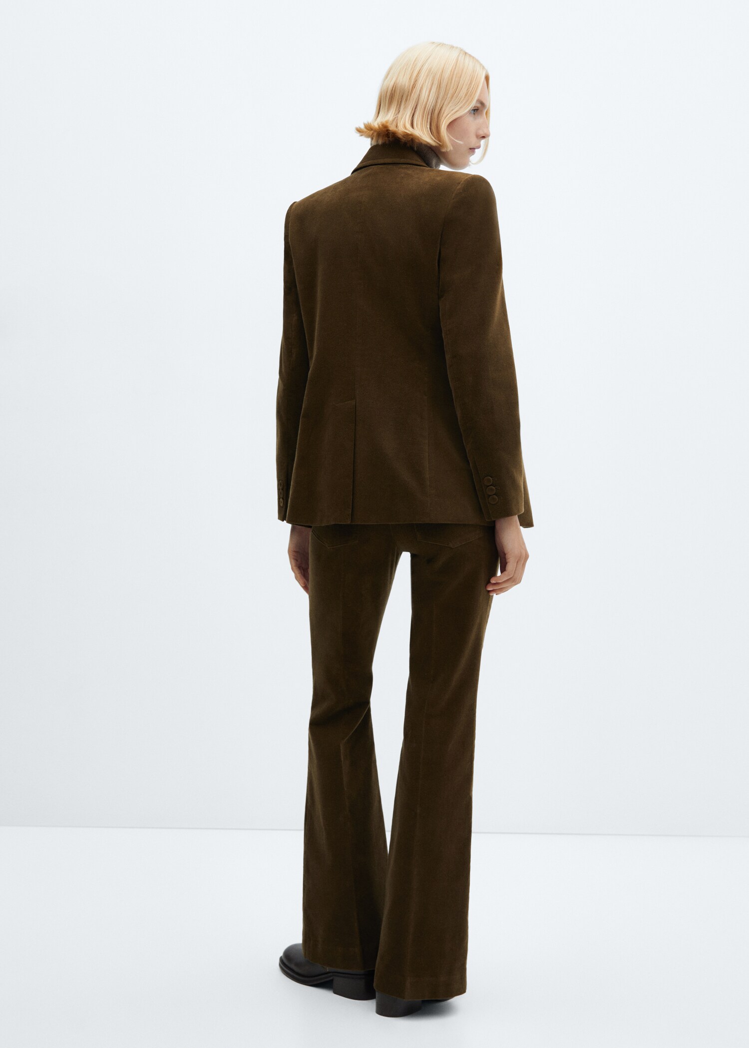 Pantalón traje velvetón - Reverso del artículo